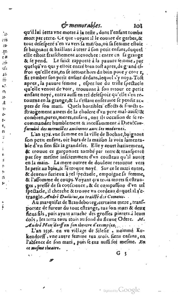 1610 - Paul Marceau - Trésor d’histoires admirables et mémorables - BSB Munich