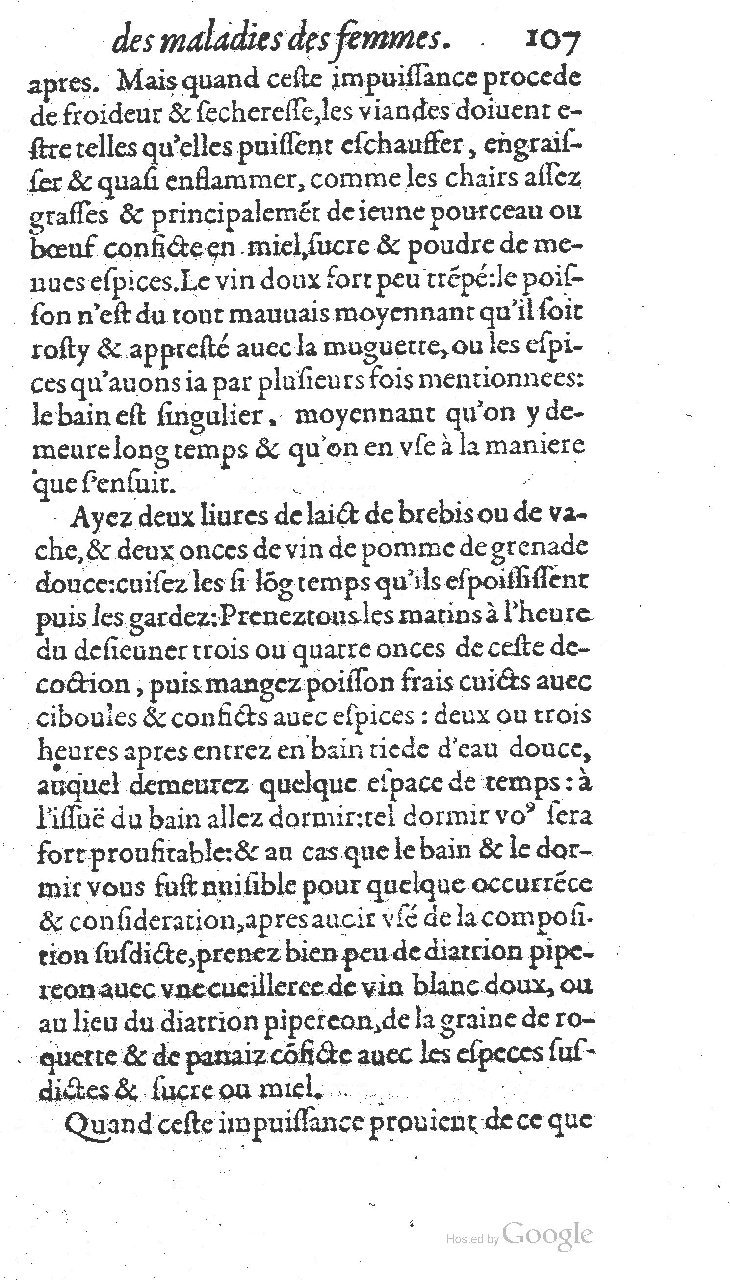 1585 - Jacques du Puis - Trésor des remèdes secrets pour les maladies des femmes - BnF