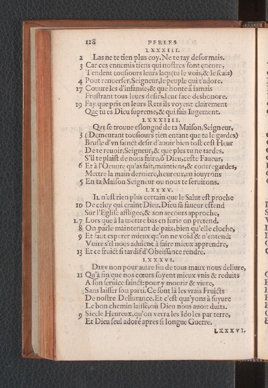 1577 - Jean de Laon - Trésor des 150 psaumes de David - Genève