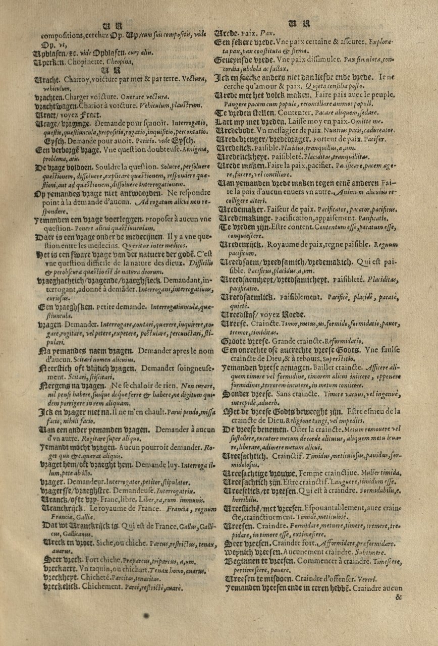 1573 - Christophe Plantin - Trésor du langage bas-allemand - Greifswald