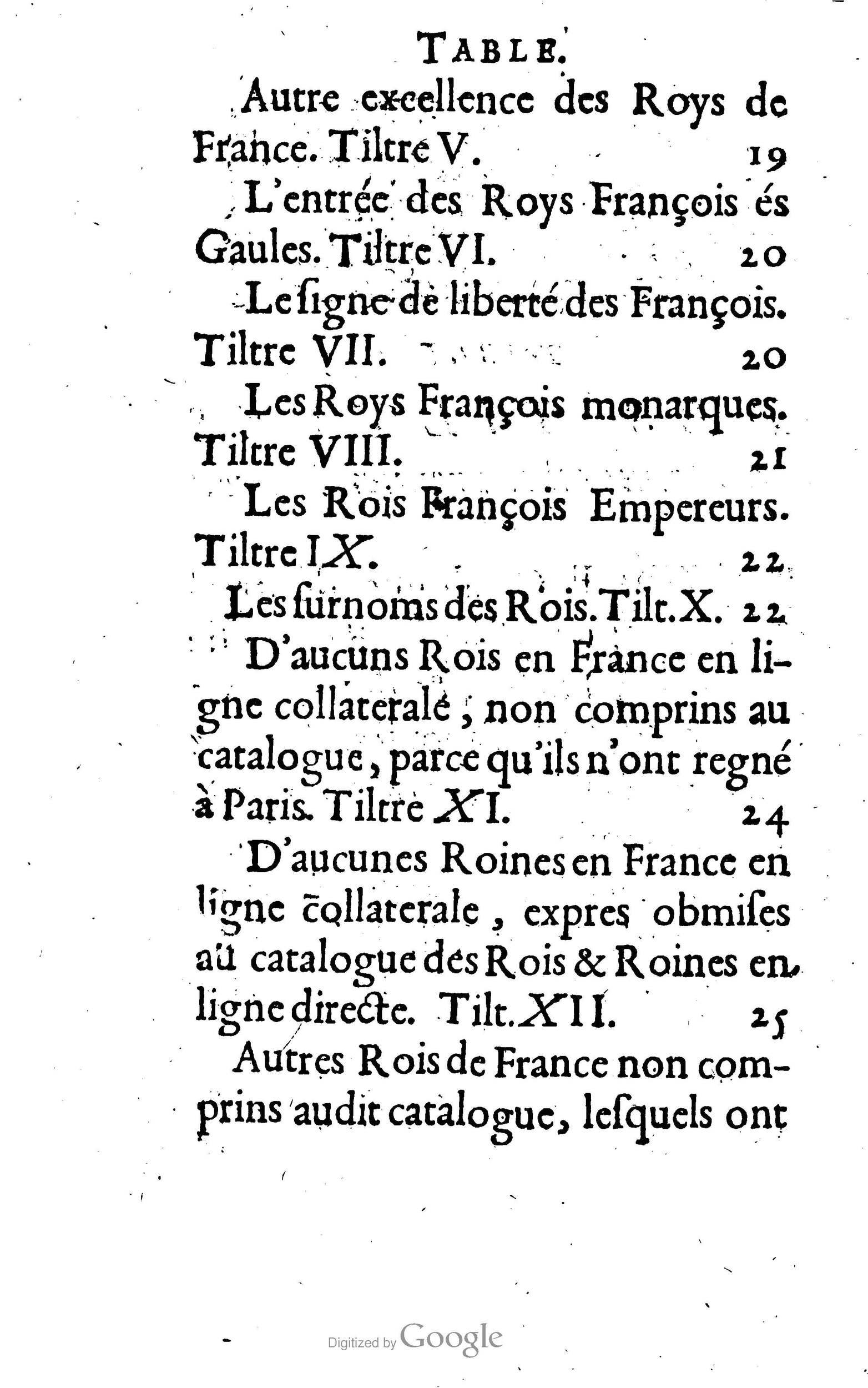 1638 - Jean Corrozet - Trésor des histoires de France - BM Lyon