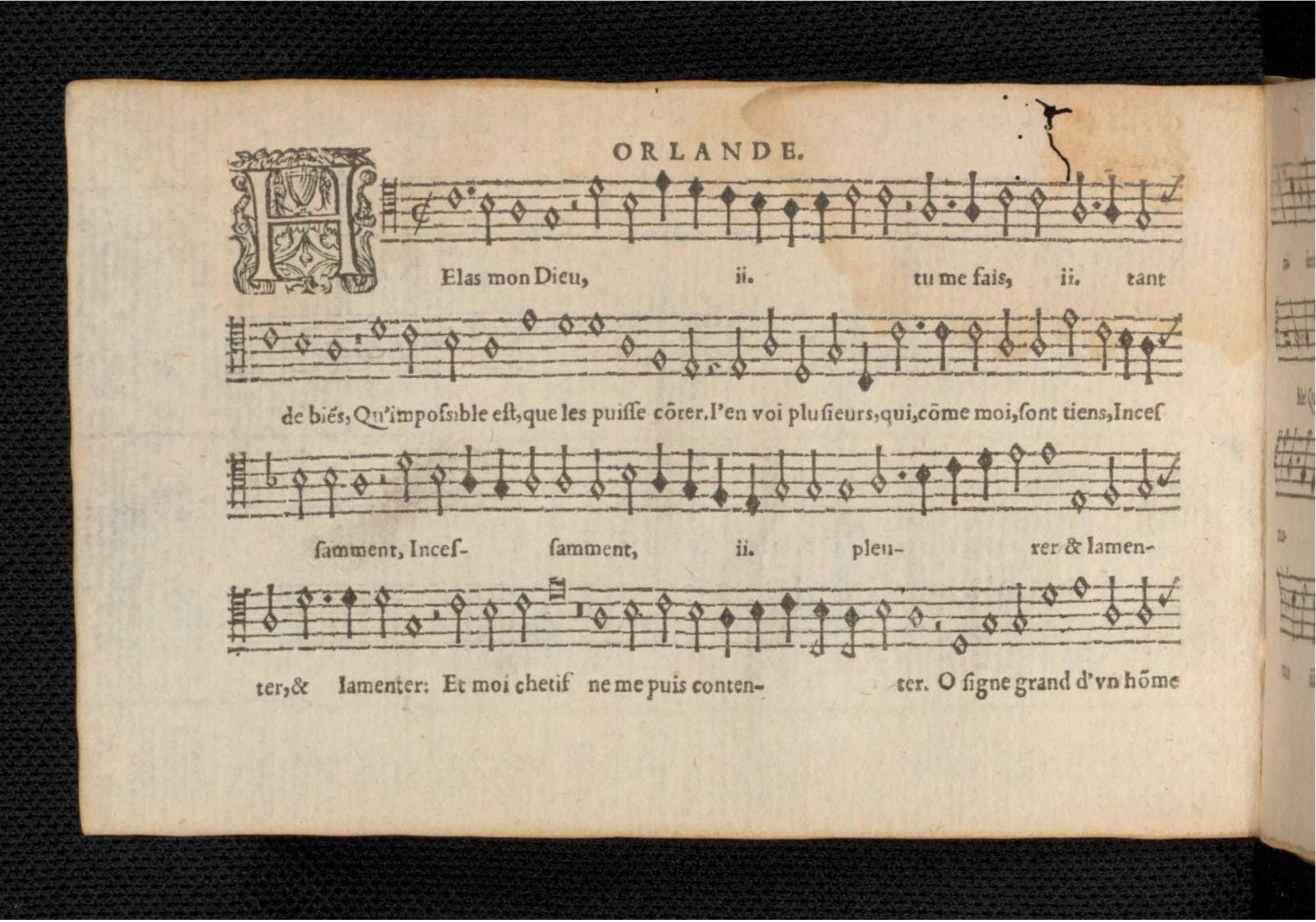 1576 - [Pierre de Saint-André] - Trésor de musique d’Orlande de Lassus Quinta et Sexta pars - KBR Bruxelles