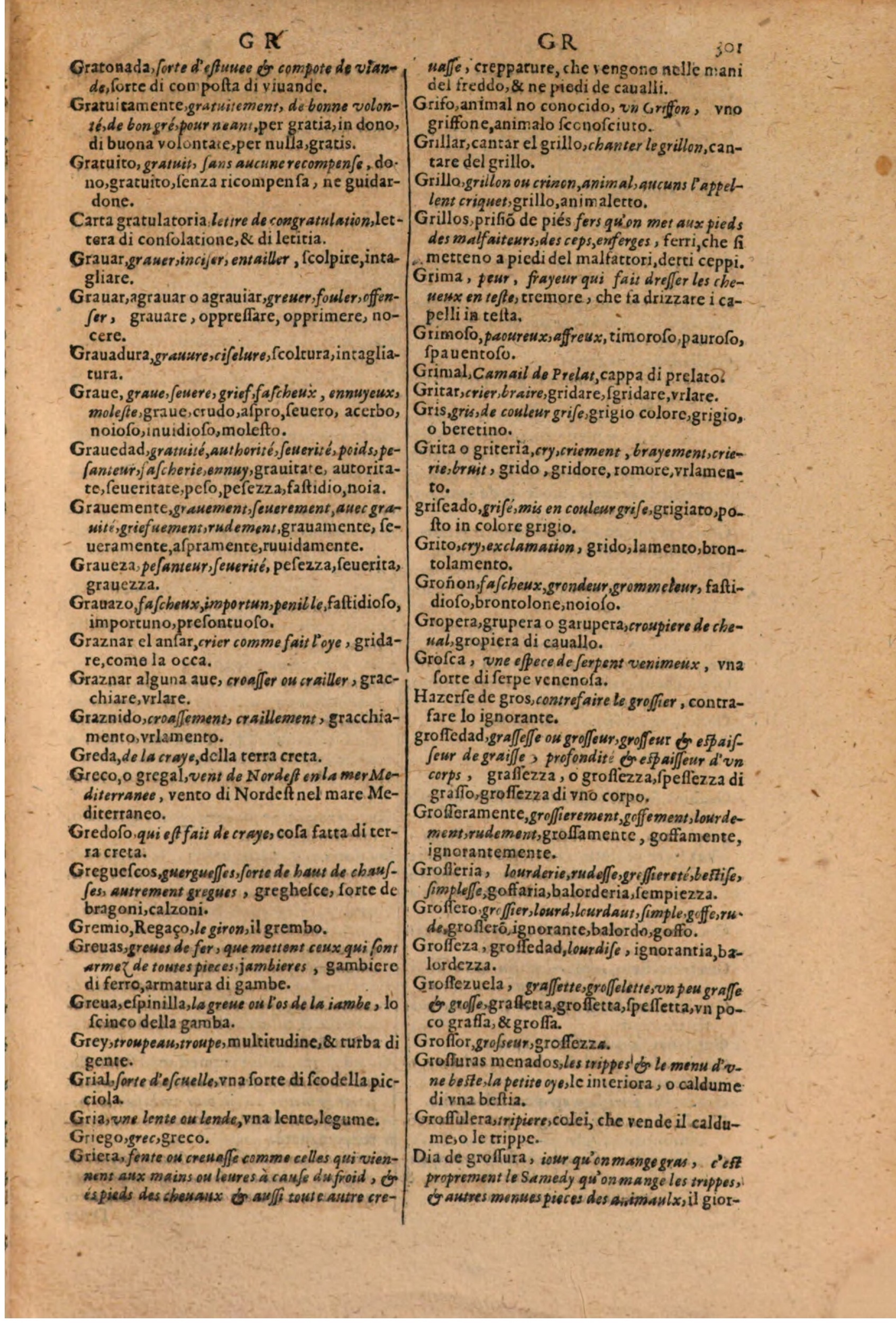 1606 - Samuel Crespin - Thresor des trois langues, francoise, italiene et espagnolle - BSB Munich 1606 - Samuel Crespin - Thresor des trois langues, francoise, italiene et espagnolle - BSB Munich