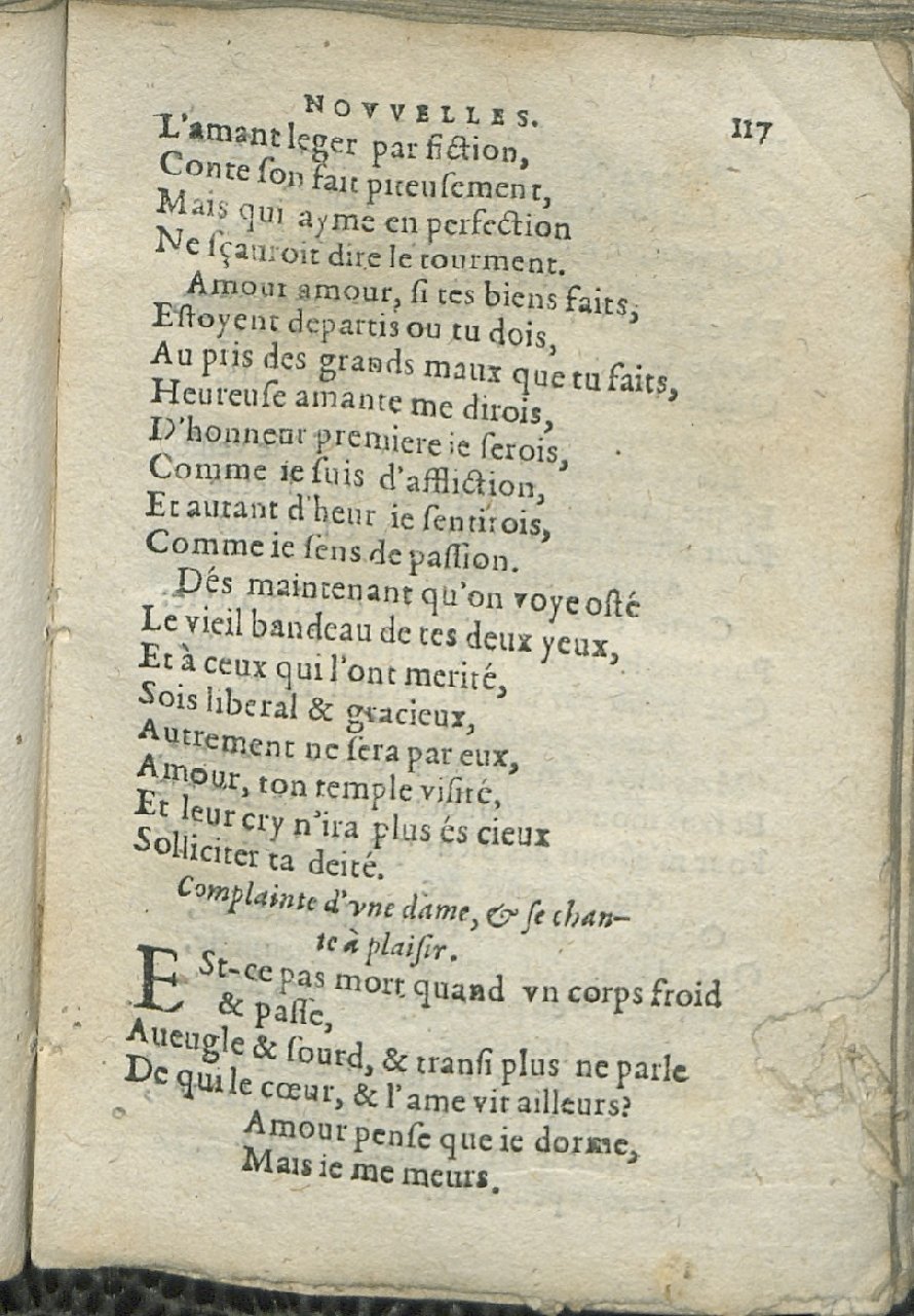 1575 - Pierre Brenouzet - Trésor de tous les recueils de chansons, tant amoureuses, rustiques, que musicales - Det KLG Copenhague