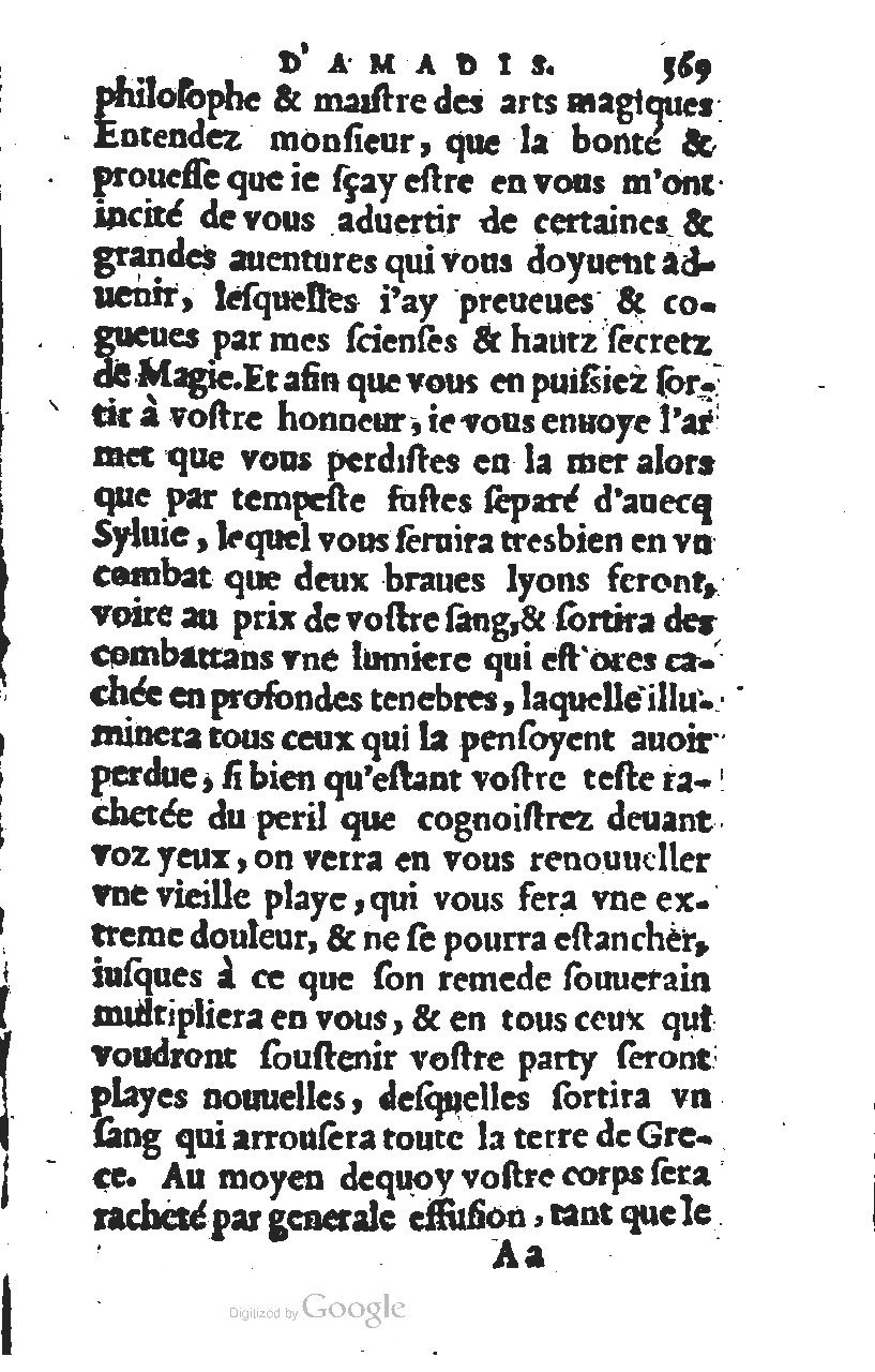 1567 - Jean Pygot - Trésor des Amadis - BM Lyon 1567 - Jean Pygot - Trésor des Amadis - BM Lyon