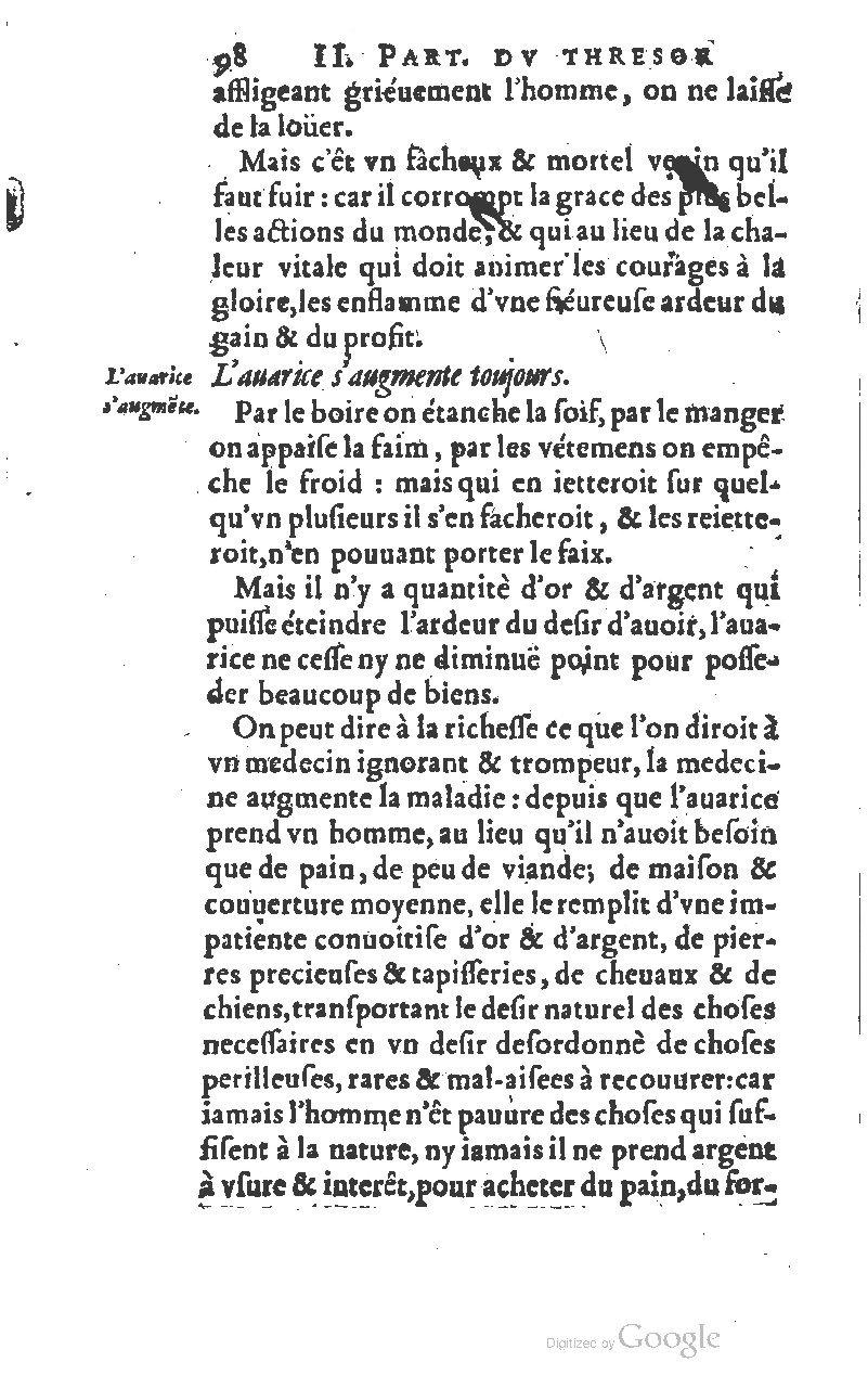 1610 - Louis Coste - Trésor de l’éloquence française (Seconde partie) - BM Lyon