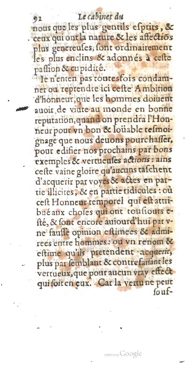 1615 - François Le Fèvre - Cabinet du vrai trésor - BCU Lausanne