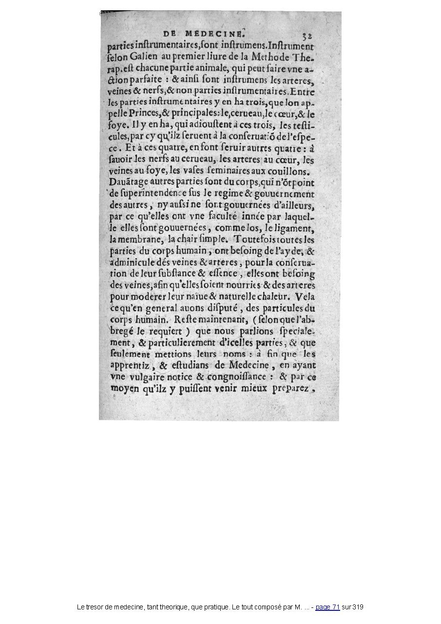 1560 - Pierre et Jan Moine - Trésor de médecine - Université Paris Cité