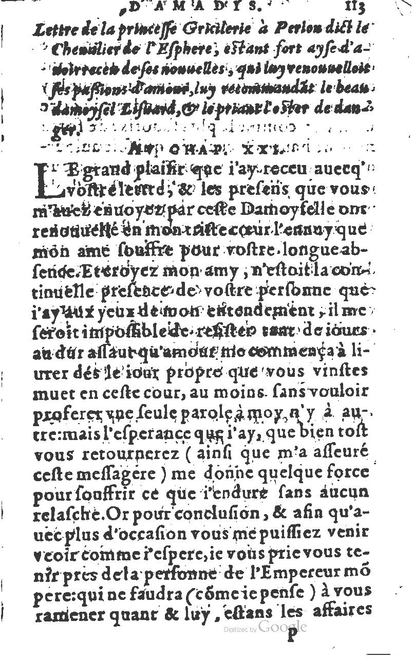 1582 - Jean Huguetan - Trésor des Amadis T. 1 - BM Lyon