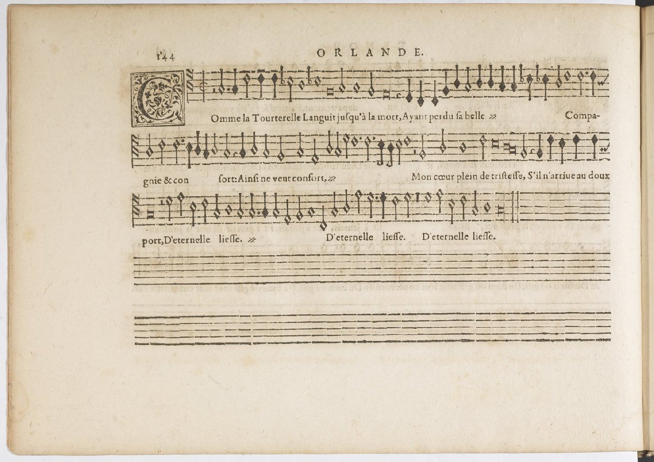 1594 - Paul Marceau - Trésor de musique d&#039;Orlande de Lassus, Superius, Bassus, Tenor, Quinta pars - BnF
