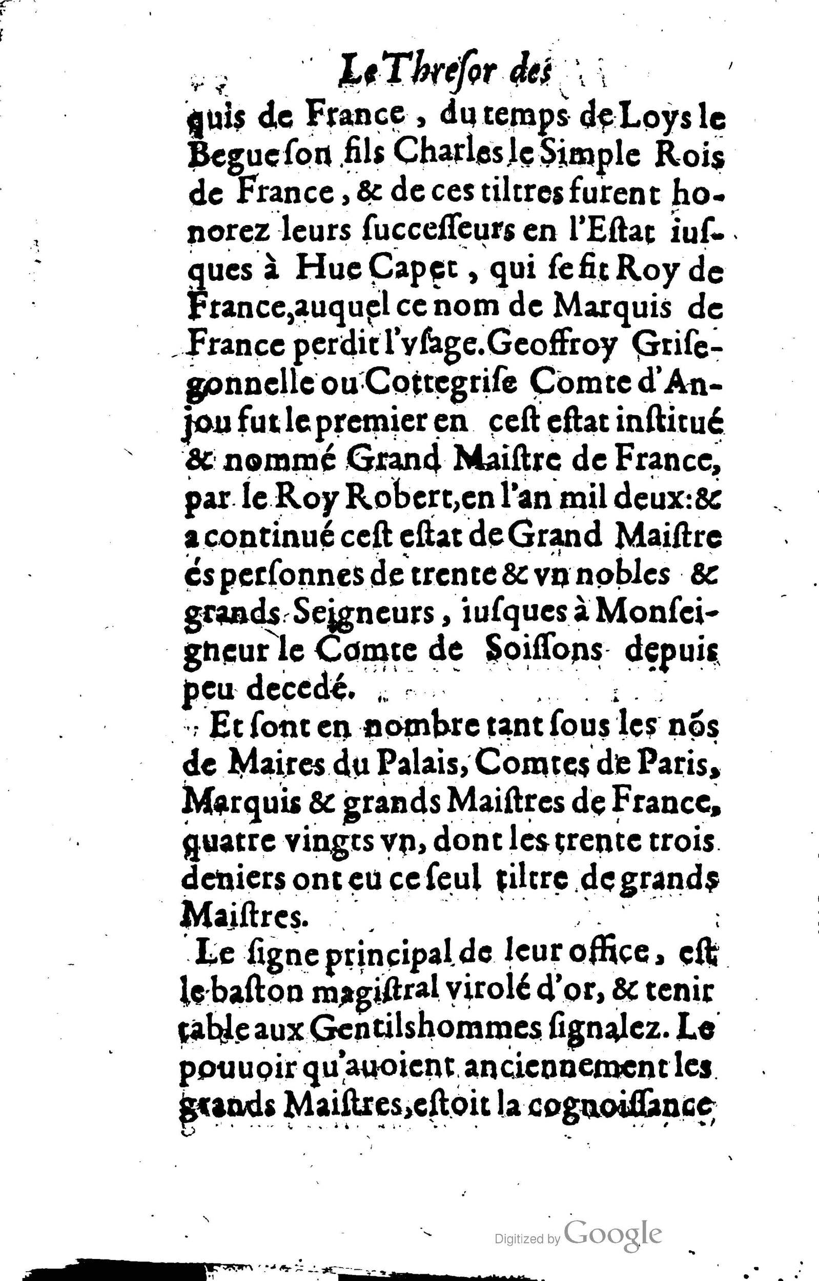 1619 - Jean Corrozet - Trésor des histoires de France - BSB Munich