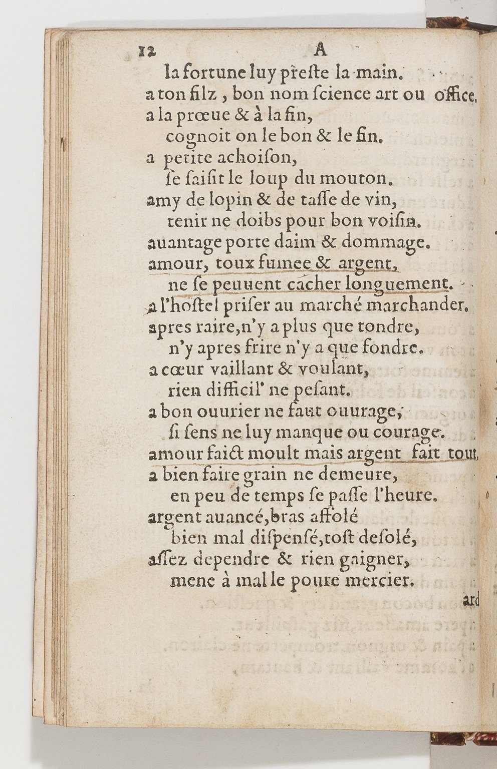 1577 - Jean d’Ogerolles - Trésor de sentences dorées - BnF Arsenal
