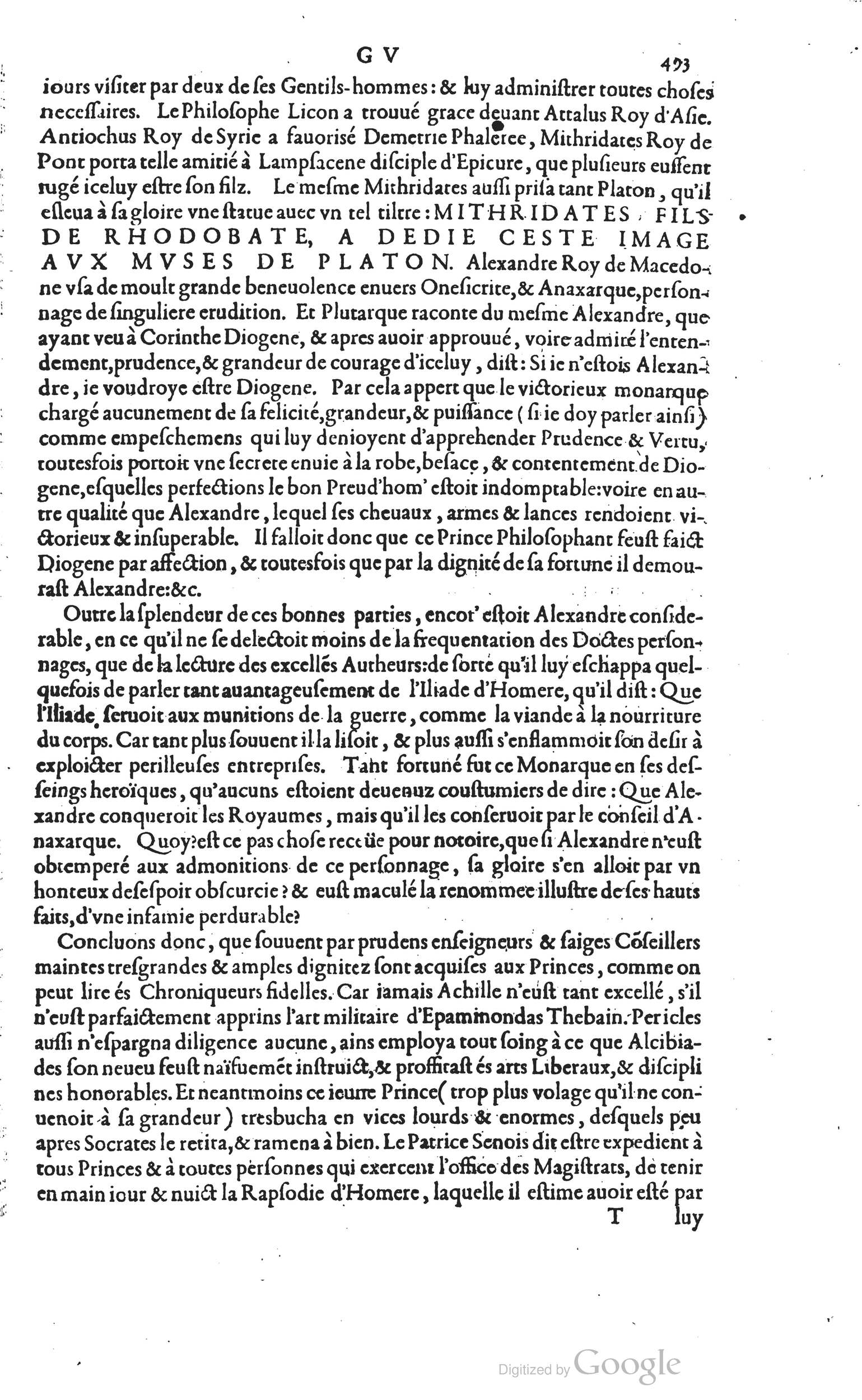1585 - Barthélemy Honorat - Bibliothèques françaises - BSB Munich