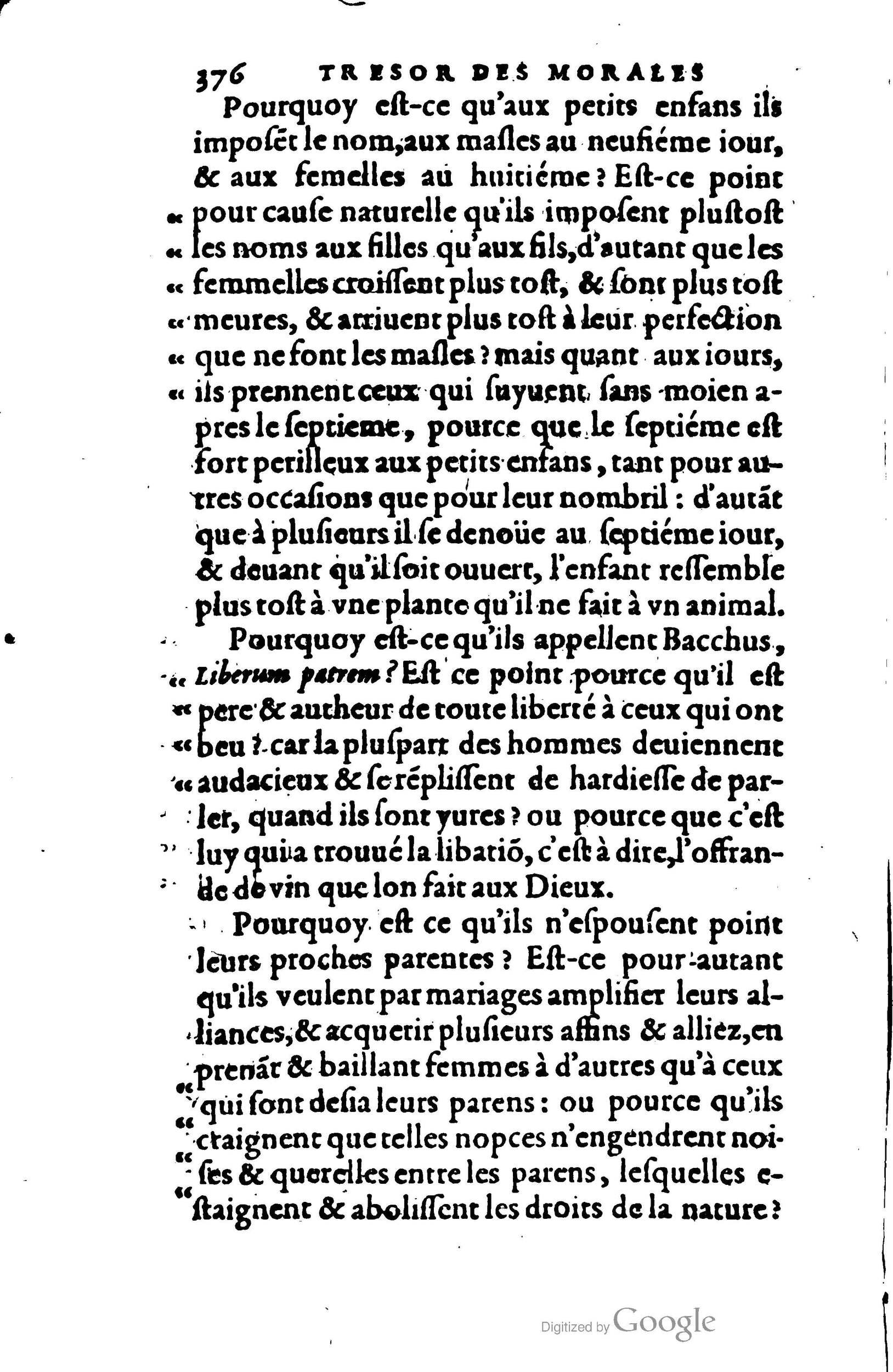 1578 - Jean Poupy - Trésor des morales de Plutarque - BSB Munich