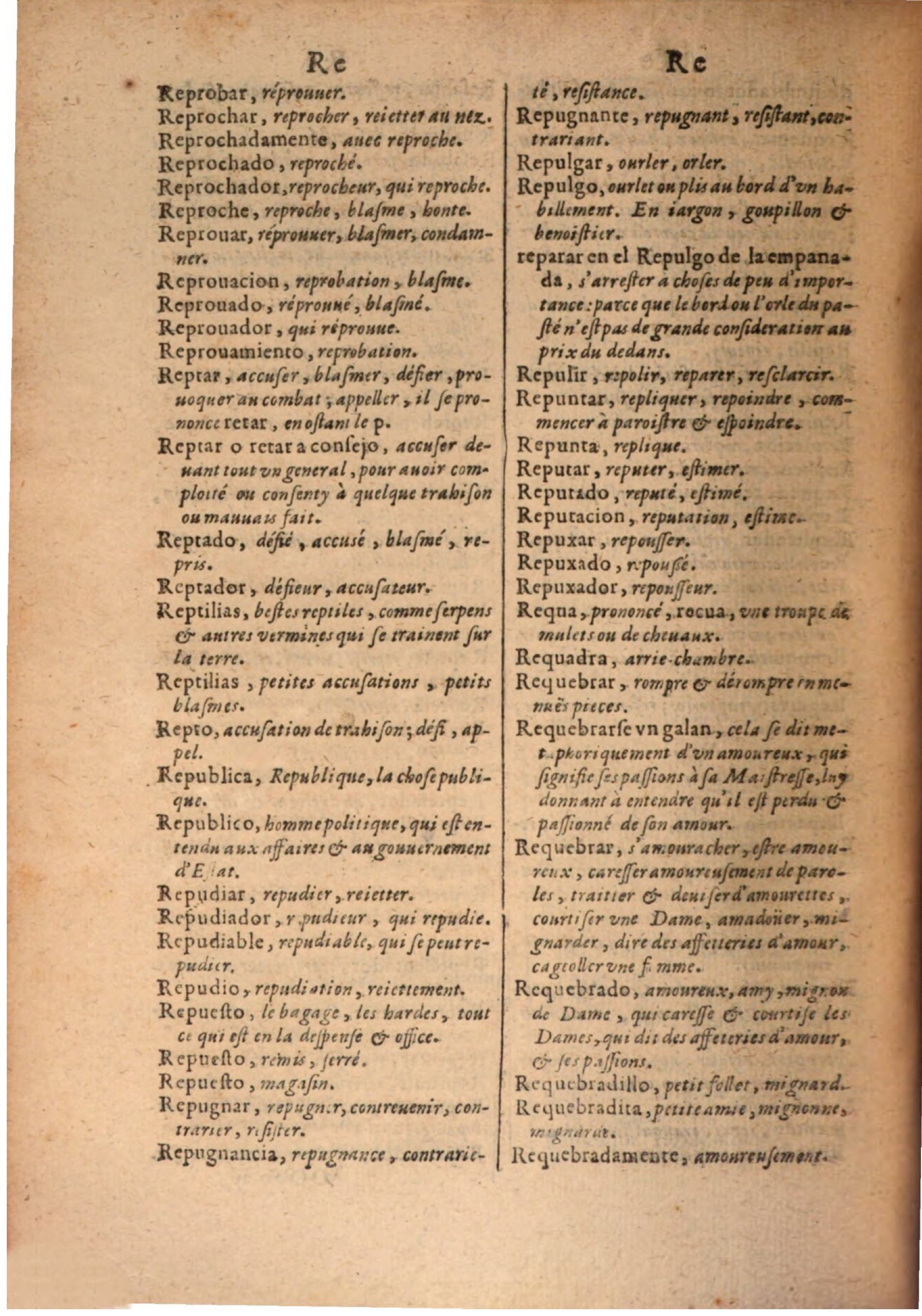 1645 - A. de Sommaville et A. Courbé - Trésor des deux langues espagnole et française - BSB Munich