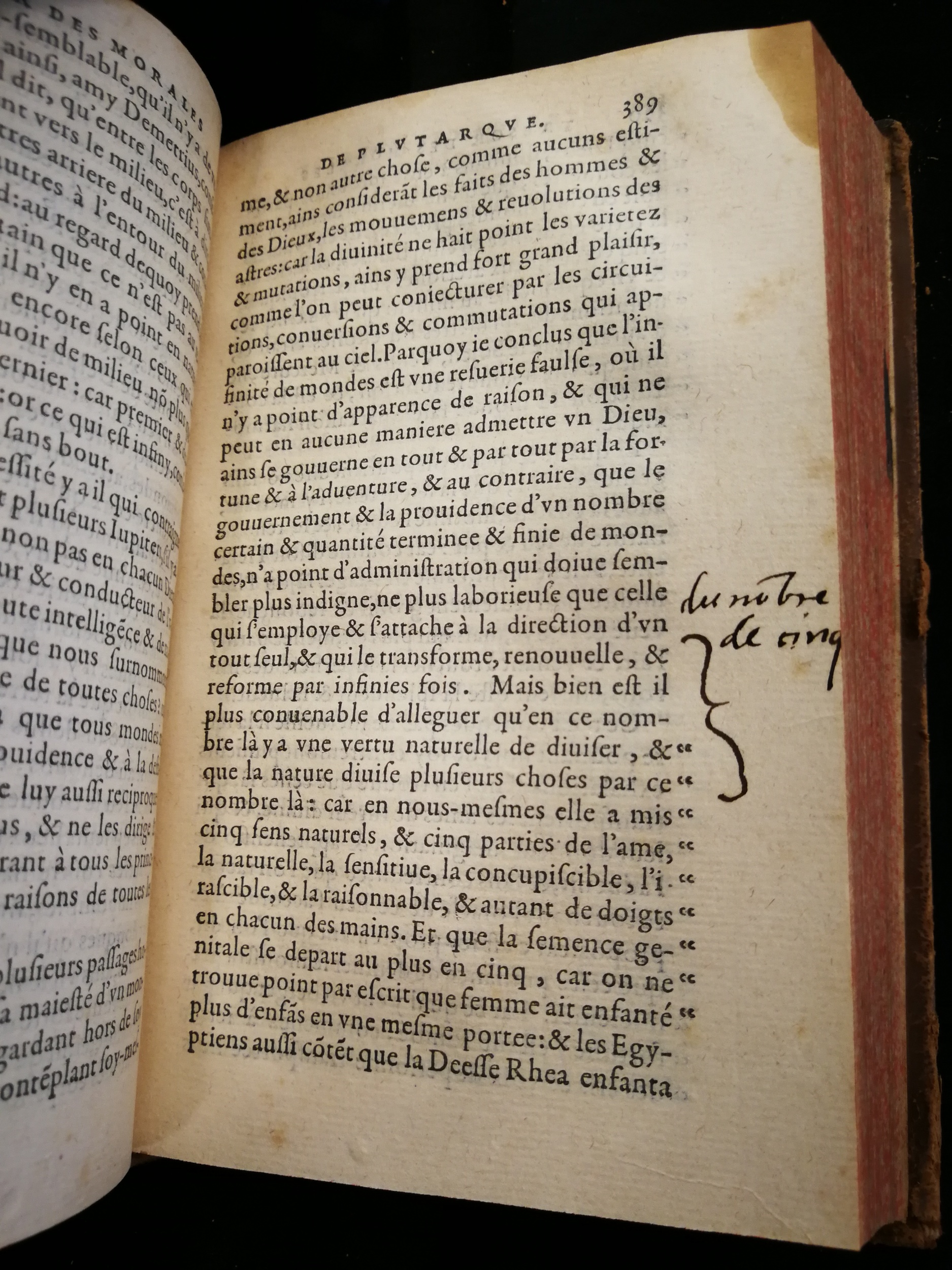 1577 - Jean Poupy - Trésor des morales de Plutarque - Les Méjanes, Aix-en-Provence