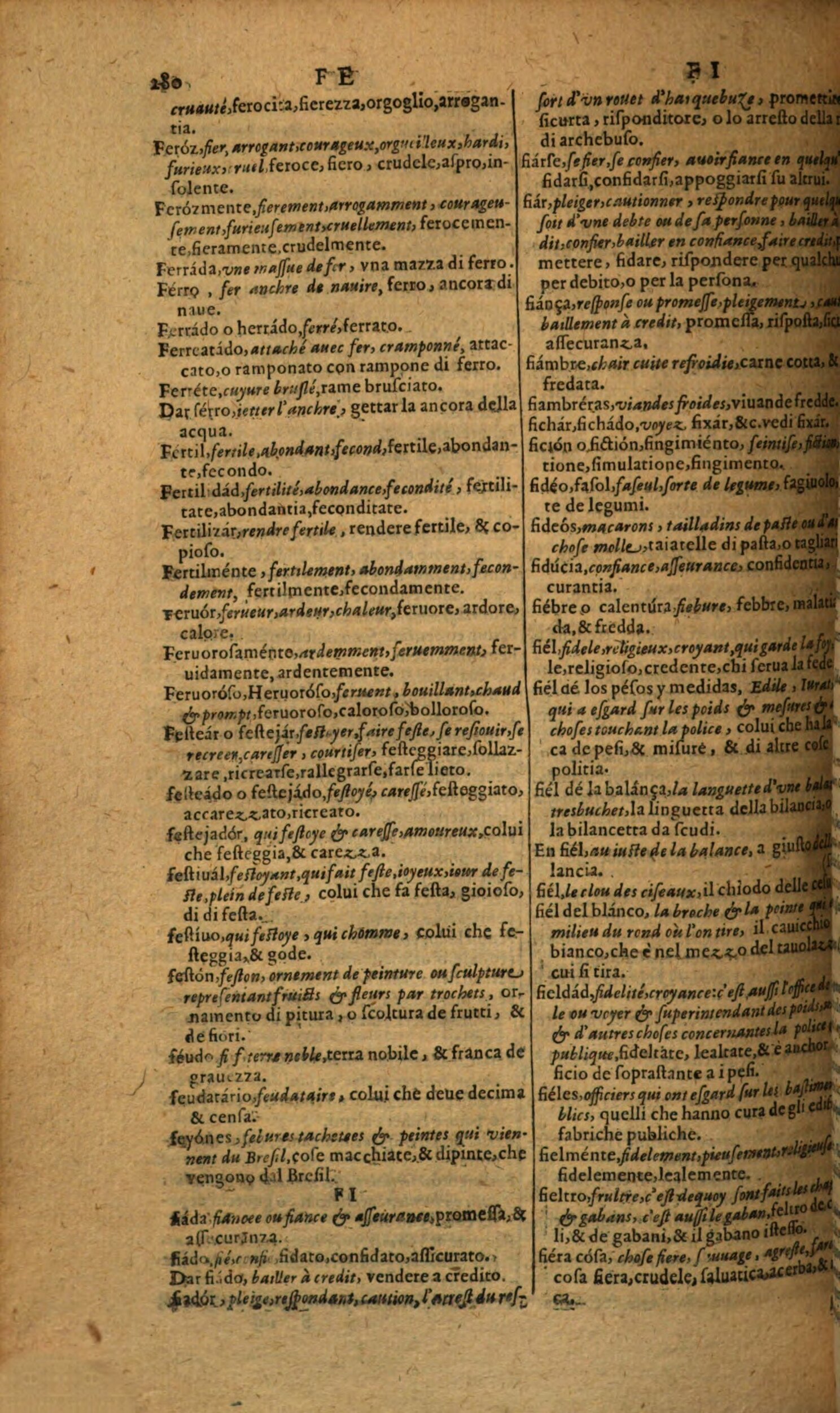 1617 - Samuel Crespin - Trésor des trois langues espagnole, française et italienne (Première partie) - Regensburg