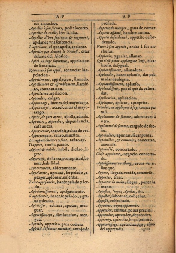 1607 - Marc Orry - Trésor des deux langues espagnole et française (Première et Seconde parties) - ÖNB Wien
