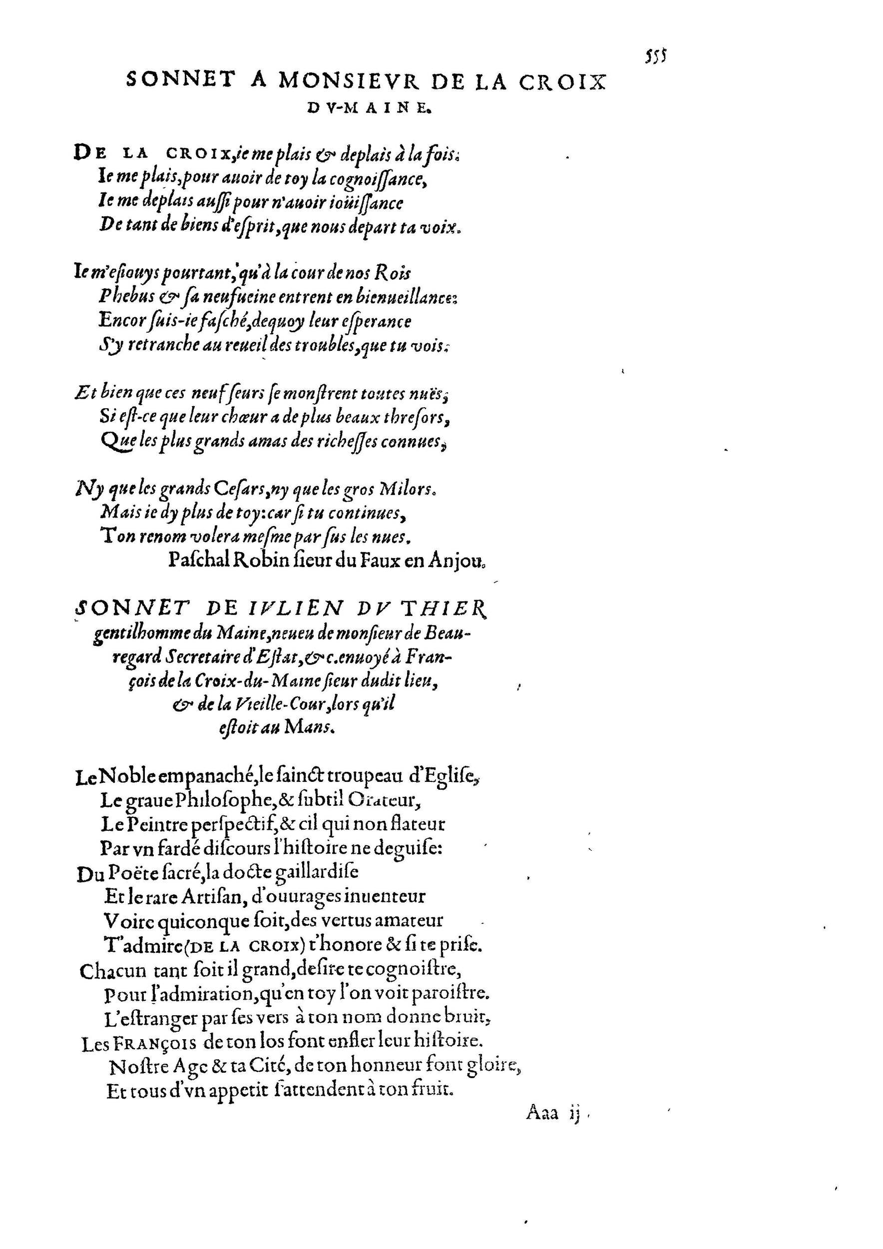 1584 - Abel L&#039;Angelier - Bibliothèques françaises - BnF