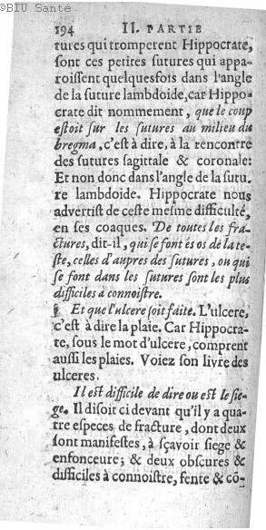1612 - Thomas Portau - Trésor de chirurgie - BIU Santé