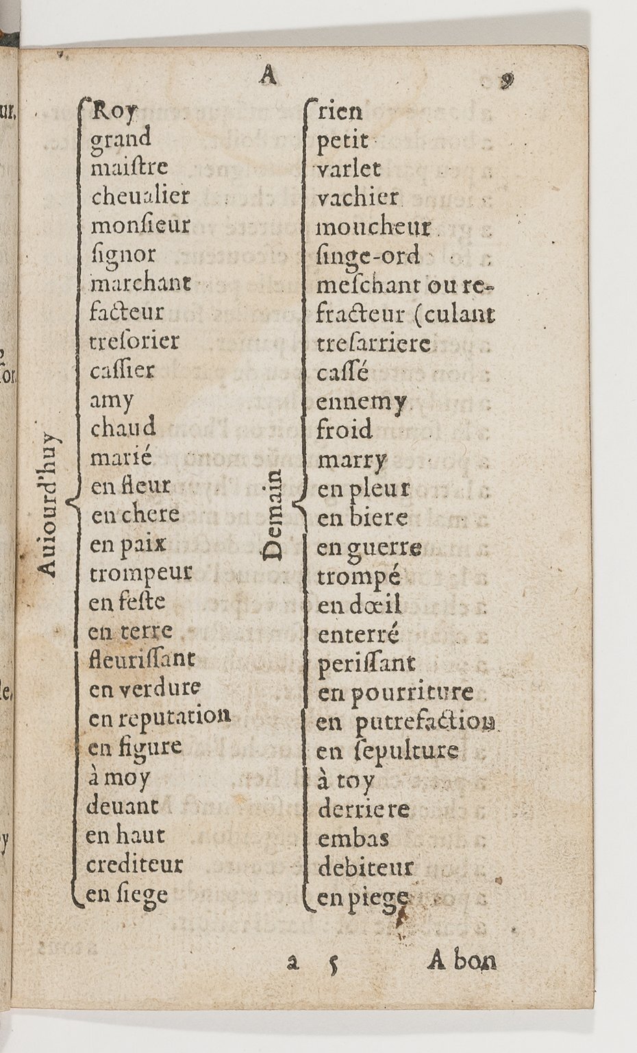 1577 - Jean d’Ogerolles - Trésor de sentences dorées - BnF Arsenal
