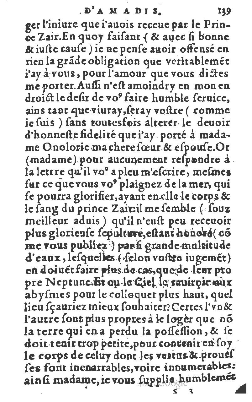 1582 - Jean Huguetan - Trésor des Amadis T. 1 - BM Lyon