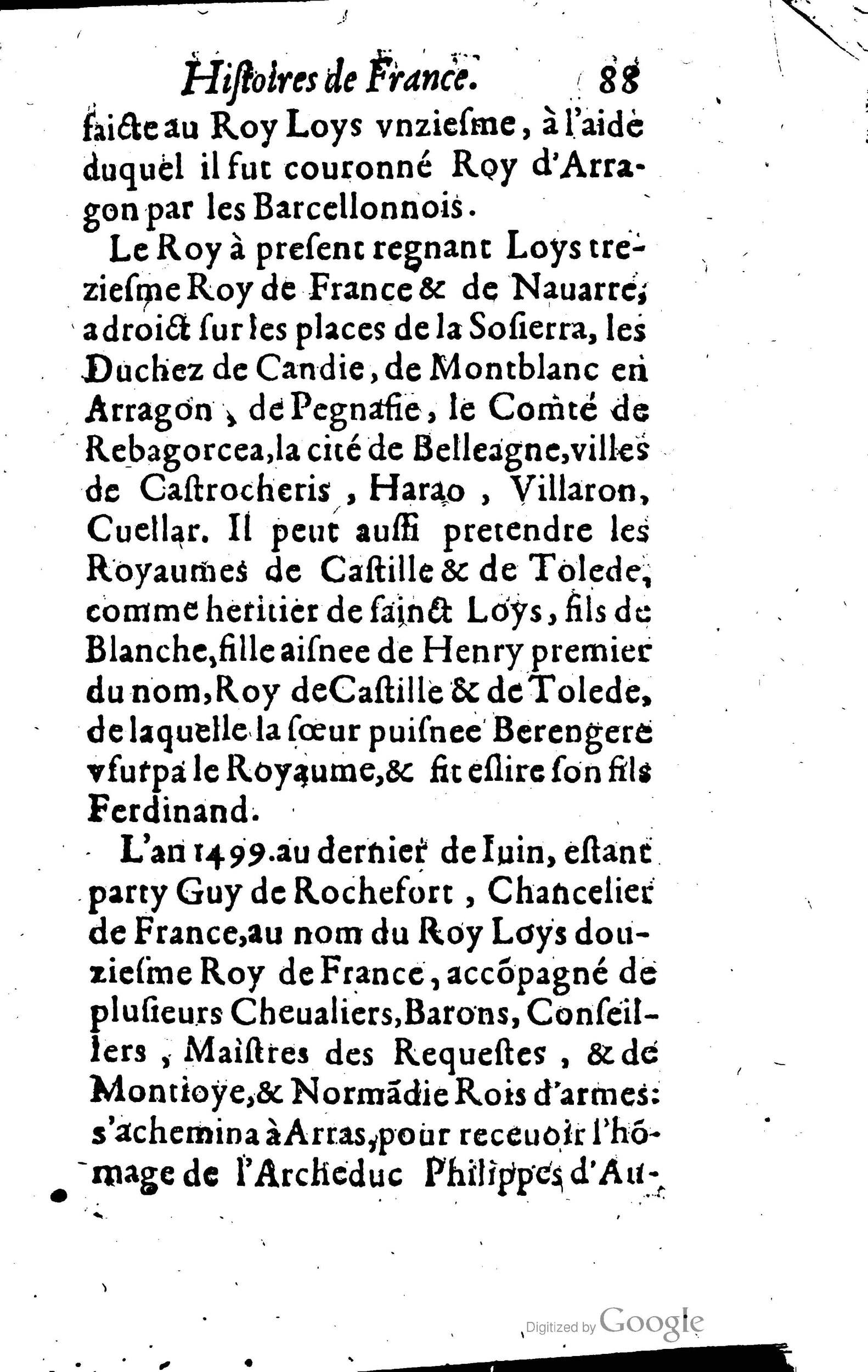 1619 - Jean Corrozet - Trésor des histoires de France - BSB Munich