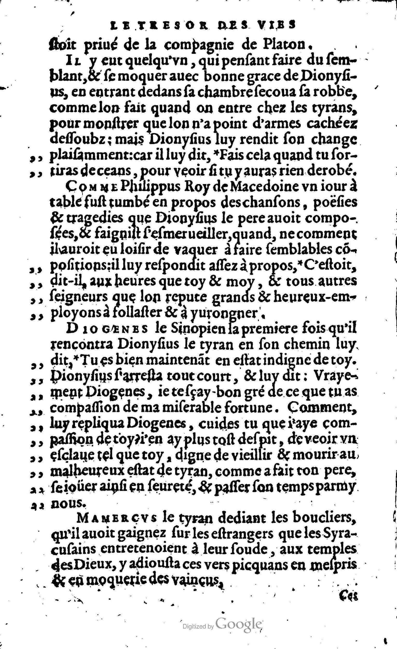 1568 - Willem Silvius - Trésor des vies de Plutarque - Anvers Plantin-Moretus
