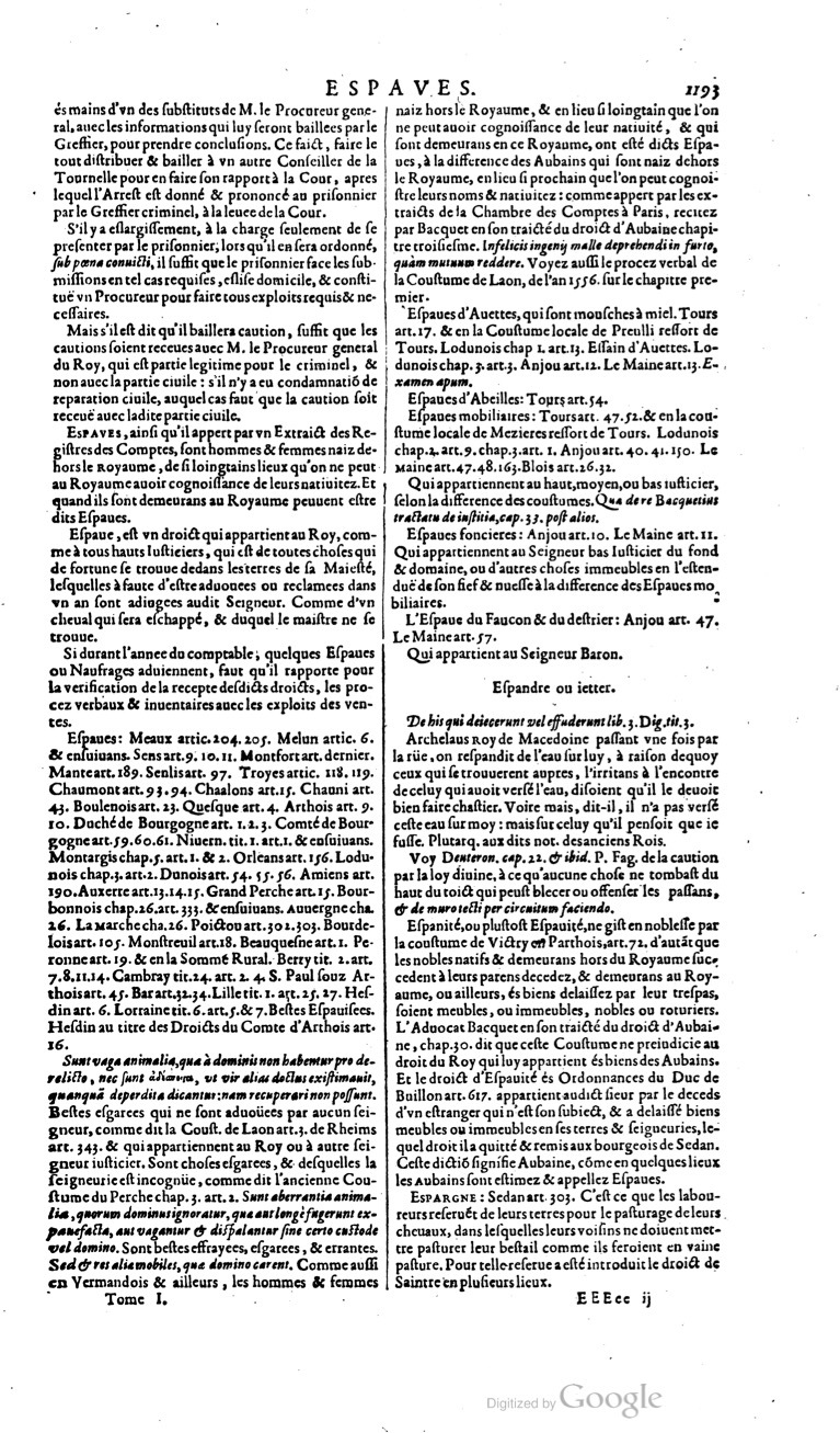 1629 - Veuve Nicolas Buon - Trésor du droit français (21754 T. 1) - BM Lyon