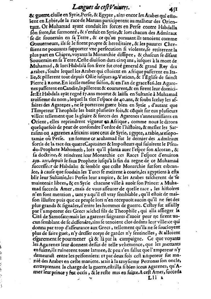 1613 - Matthieu Berjon - Trésor de l’histoire des langues de cet univers - BM Lyon