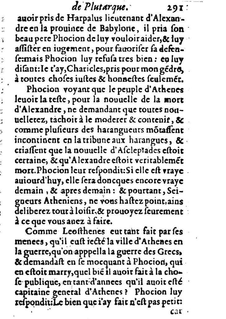 1611 - Pierre Rigaud - Trésor des vies de Plutarque - BM Lyon