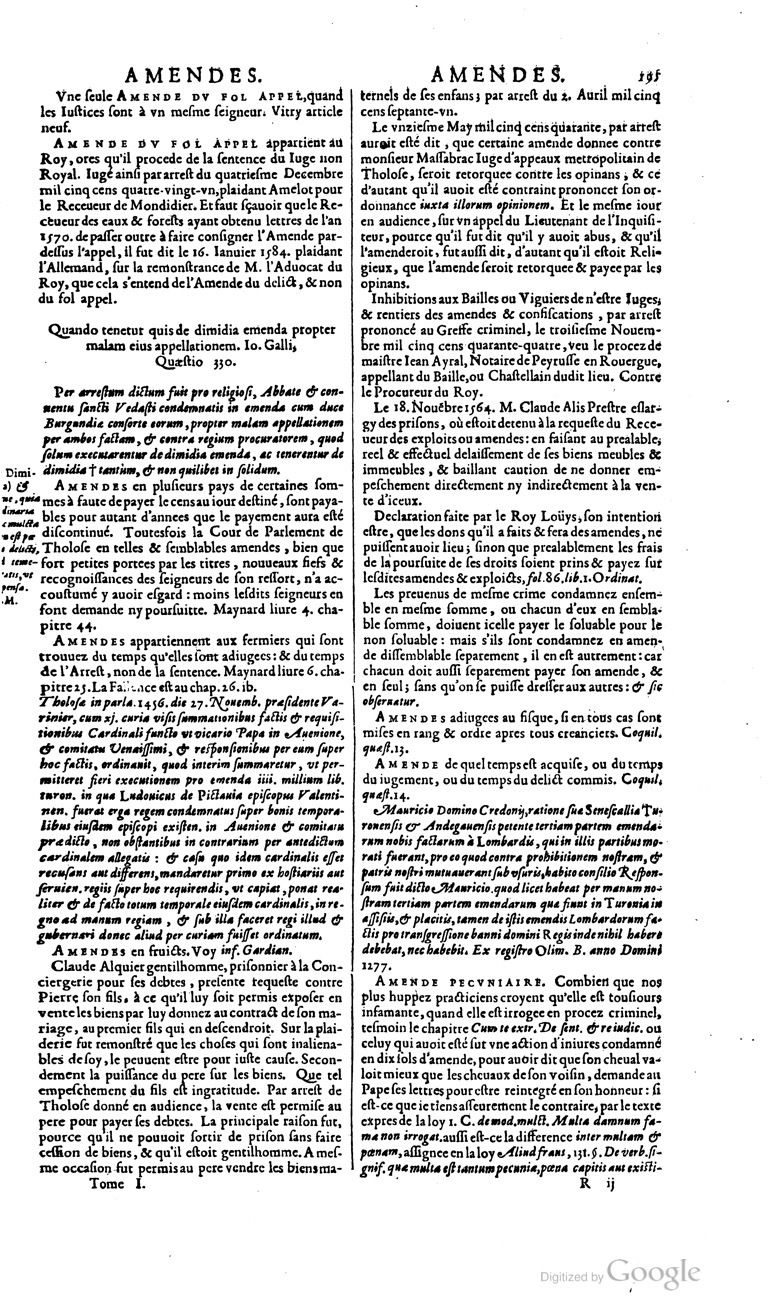 1629 - Veuve Nicolas Buon - Trésor du droit français (21754 T. 1) - BM Lyon 1629 - Veuve Nicolas Buon - Trésor du droit français (21754 T. 1) - BM Lyon