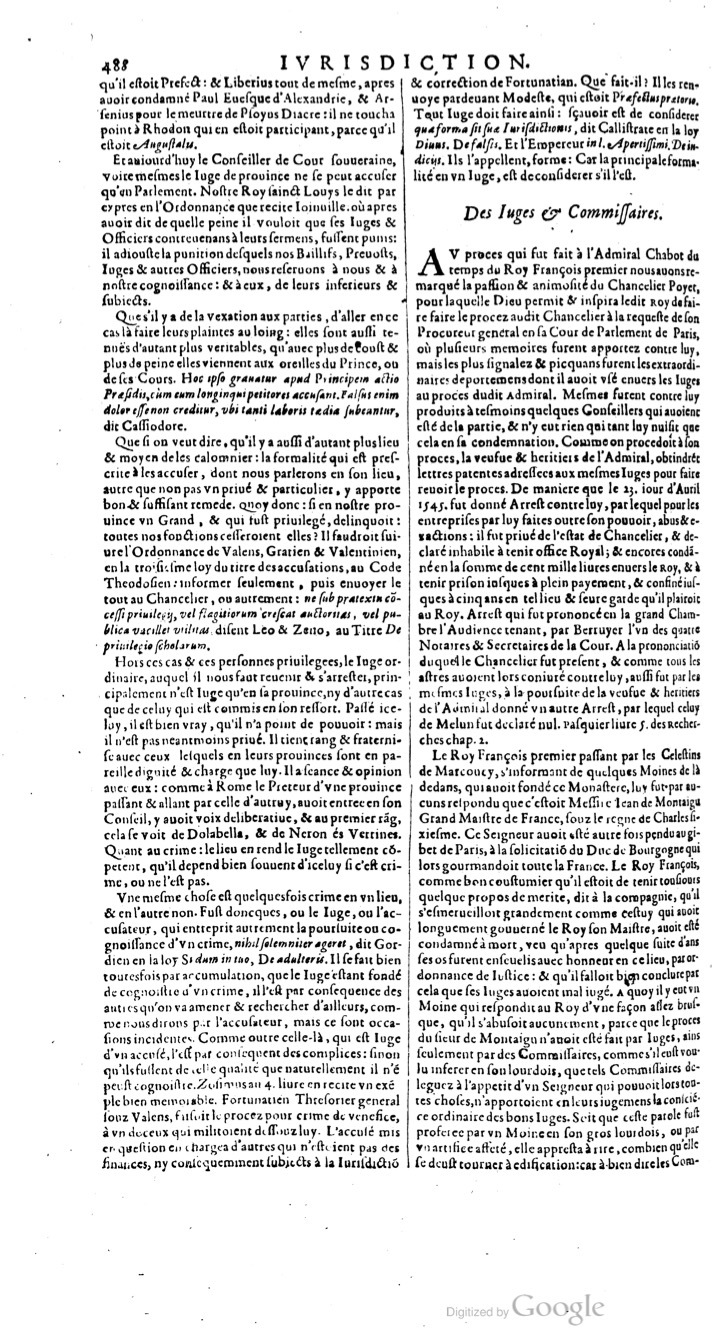 1629 - Veuve Nicolas Buon - Trésor du droit français (29620 T. 2) - BM Lyon