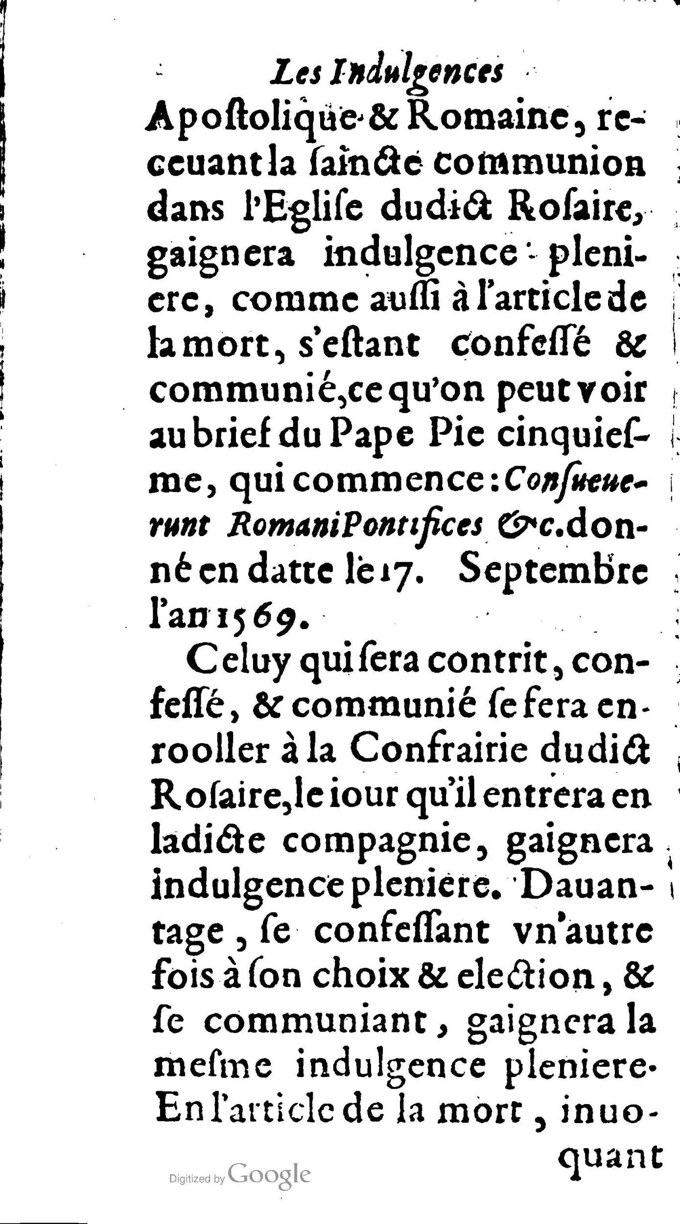 1604 - Jean Le Bouc - Trésor des indulgences du Saint Rosaire - BM Lyon 1604 - Jean Le Bouc - Trésor des indulgences du Saint Rosaire - BM Lyon