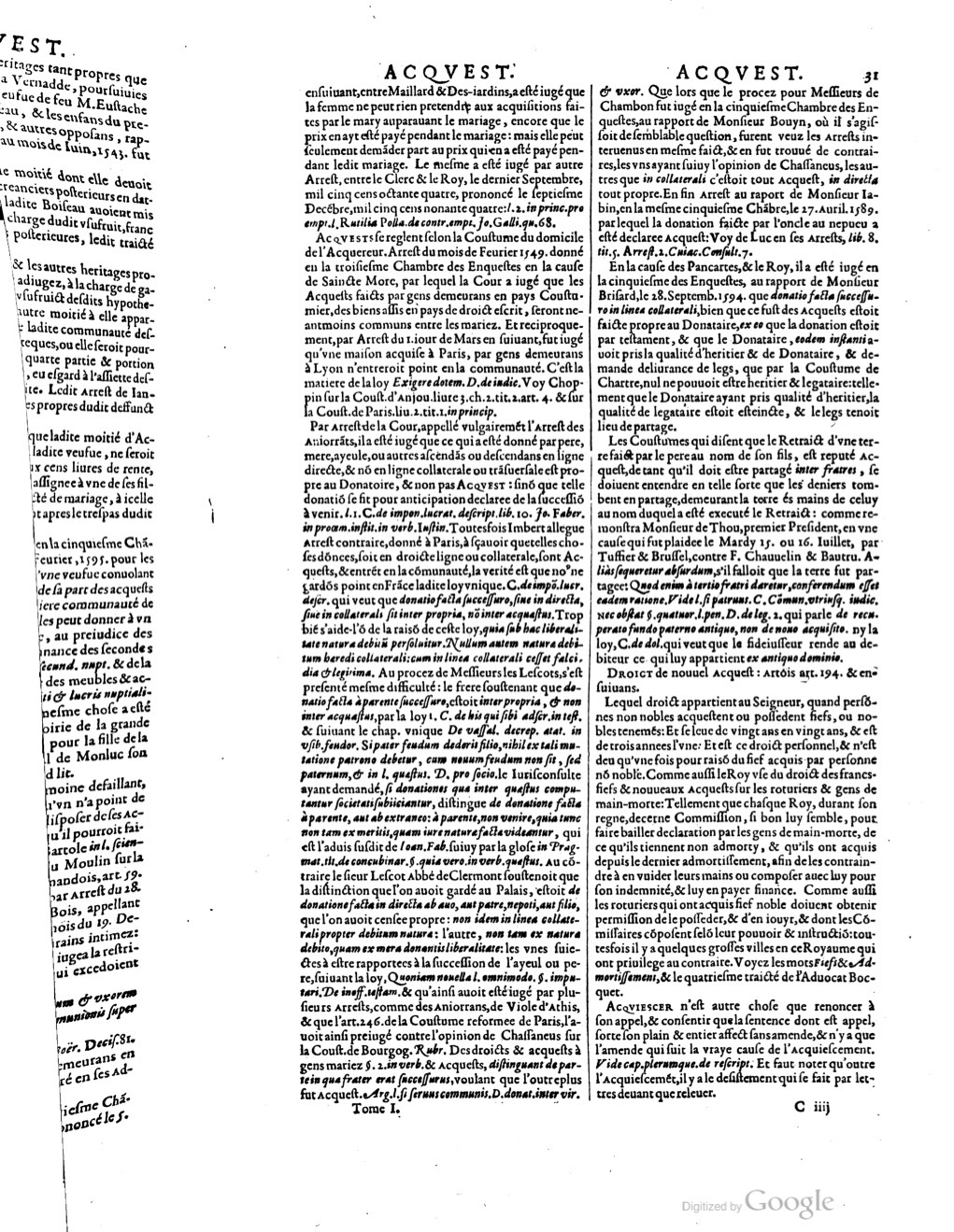 1629 - Veuve Nicolas Buon - Trésor du droit français (29620 T. 1) - BM Lyon
