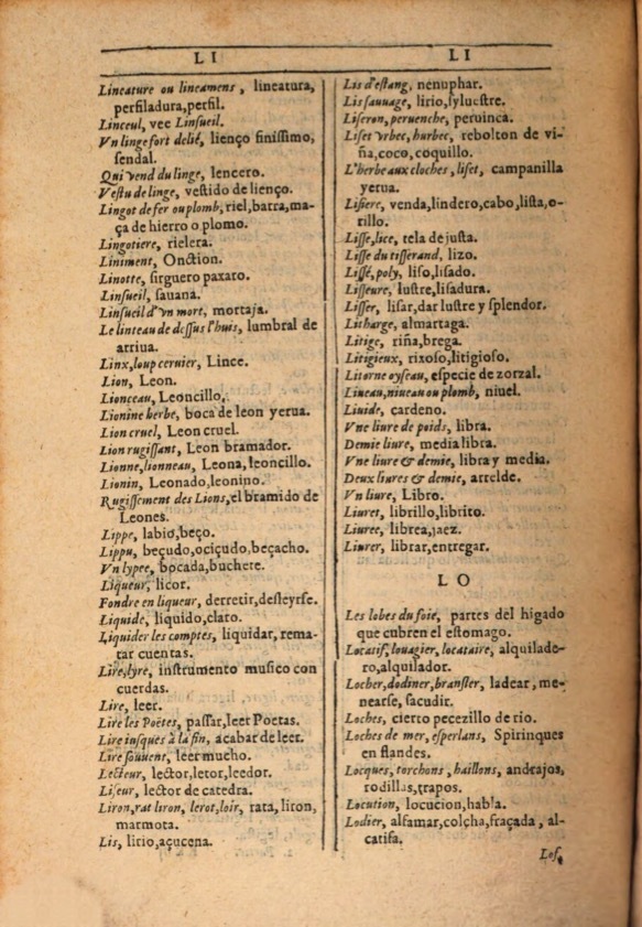 1607 - Marc Orry - Trésor des deux langues espagnole et française (Première et Seconde parties) - ÖNB Wien