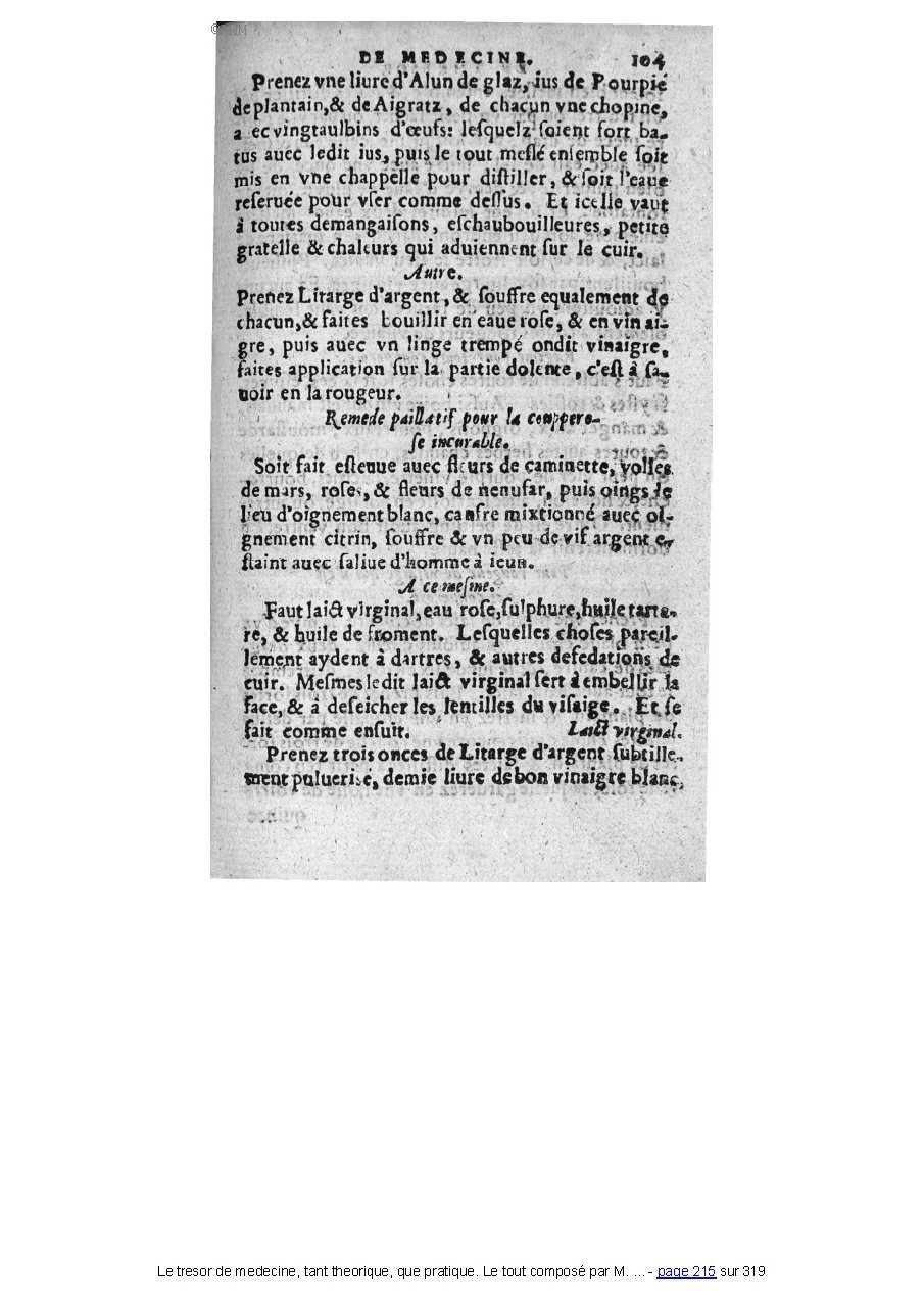 1560 - Pierre et Jan Moine - Trésor de médecine - Université Paris Cité