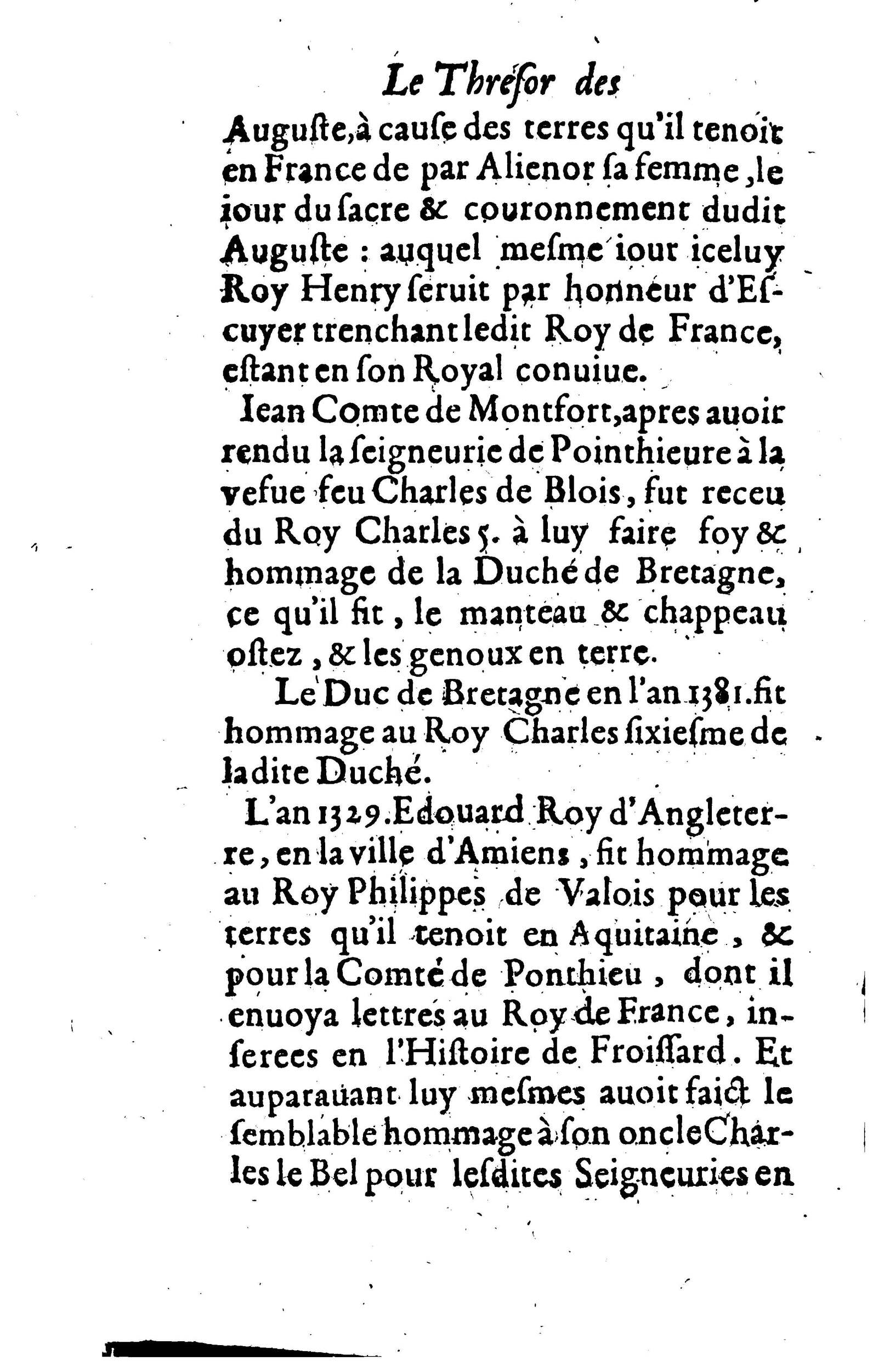 1617 - Jean Corrozet - Trésor des histoires de France - BM Lyon
