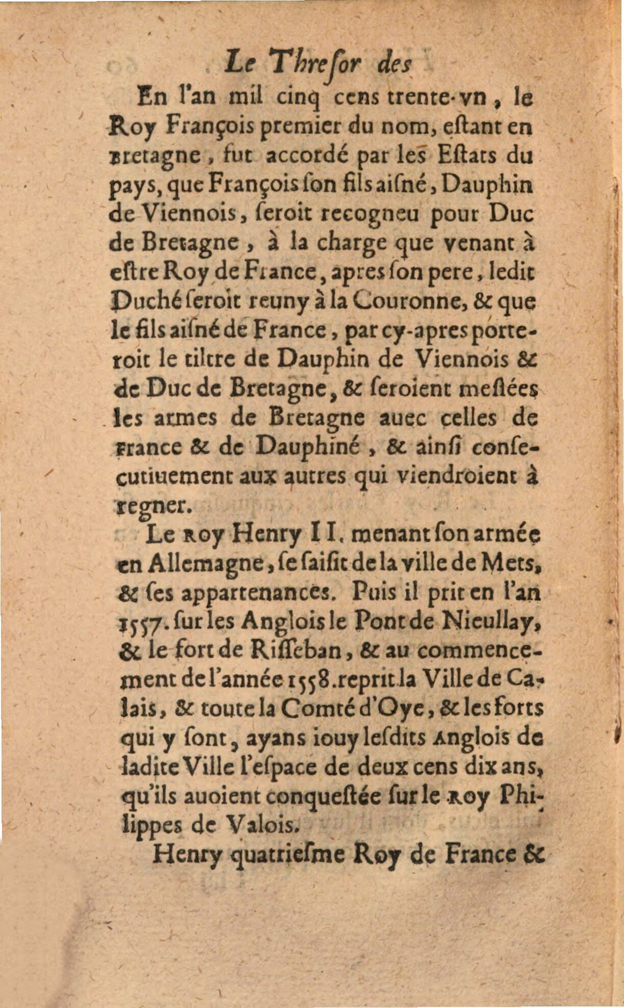 1639 - Jean Corrozet - Trésor des histoires de France - BSB Munich 1639 - Jean Corrozet - Trésor des histoires de France - BSB Munich