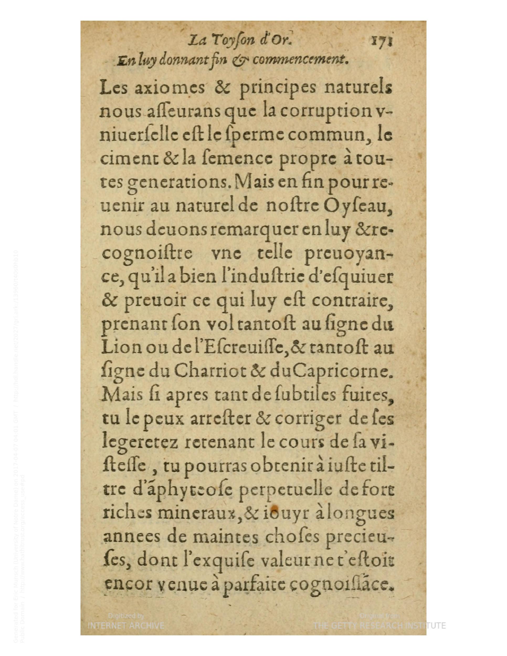 1612 - Charles Sevestre - Toison d’or ou la fleur des trésors - Getty Research Institute