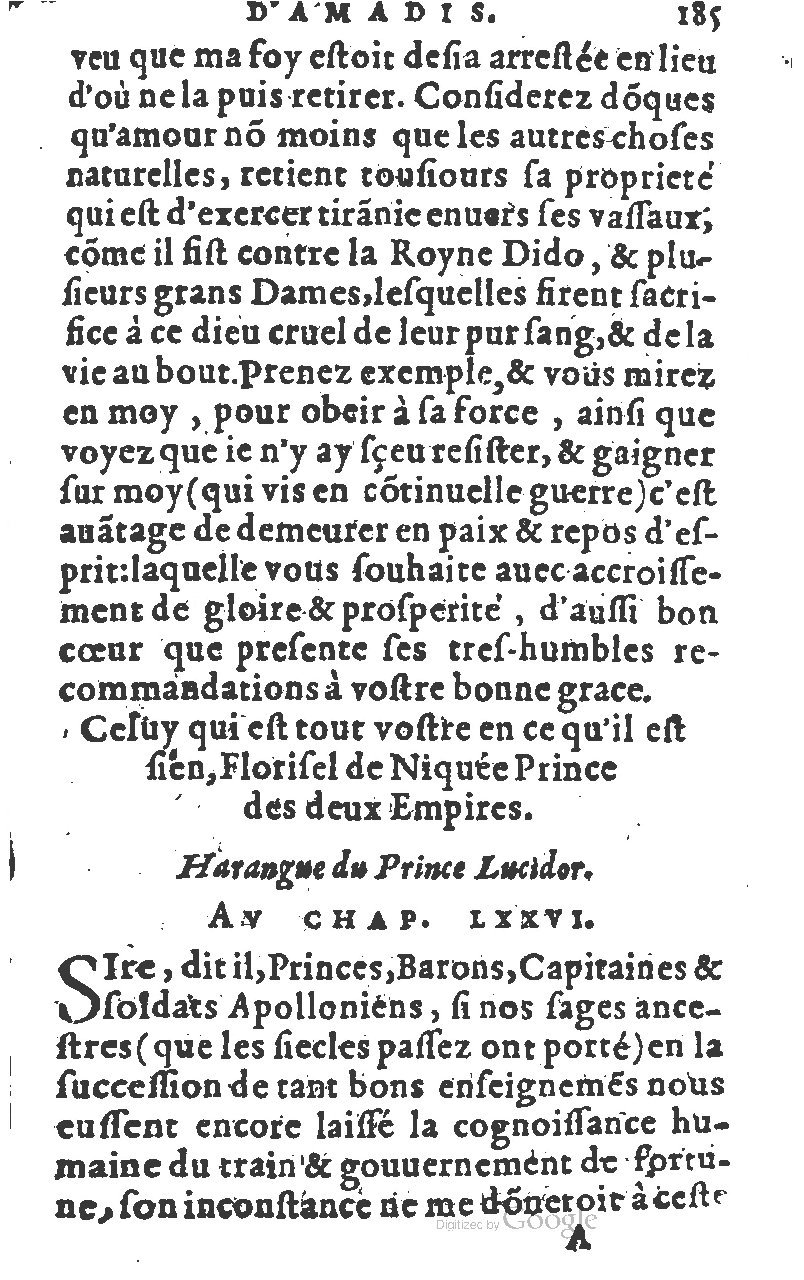 1582 - Jean Huguetan - Trésor des Amadis T. 1 - BM Lyon