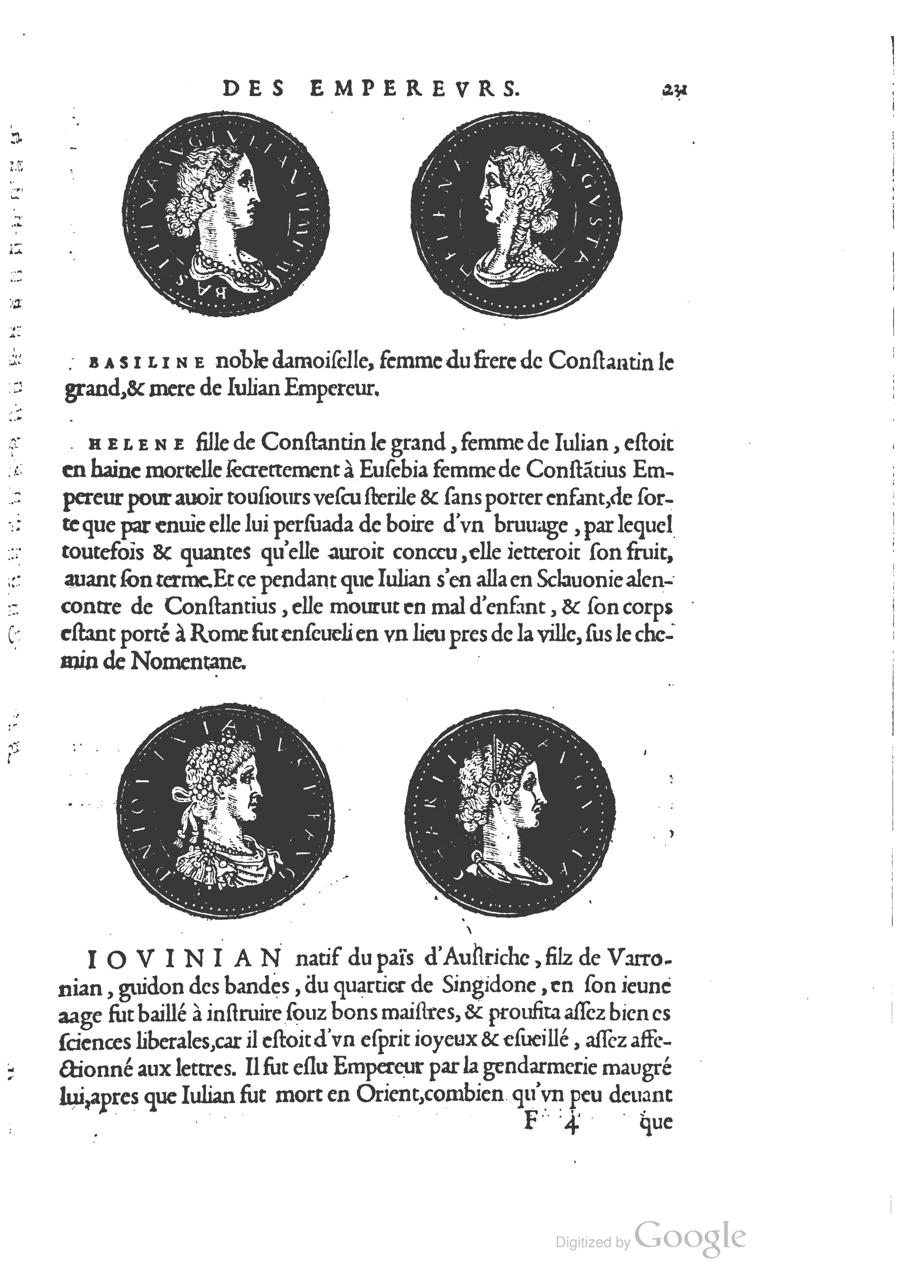 1553 - Jacopo Strada et Thomas Guérin - Épitome du Trésor des antiquités - BM Lyon