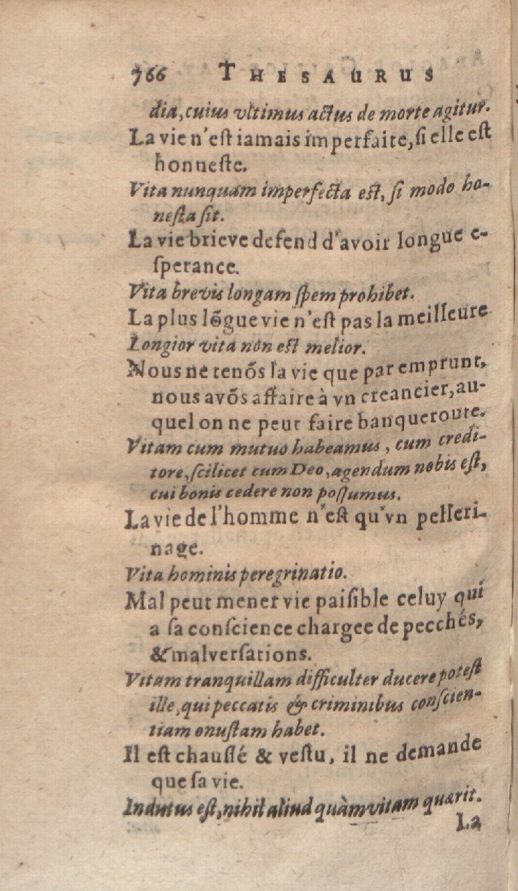 1612 - Dominicus Custos - Trésor des proverbes français - Bibliopol-Olomuc 1612 - Dominicus Custos - Trésor des proverbes français - Bibliopol-Olomuc