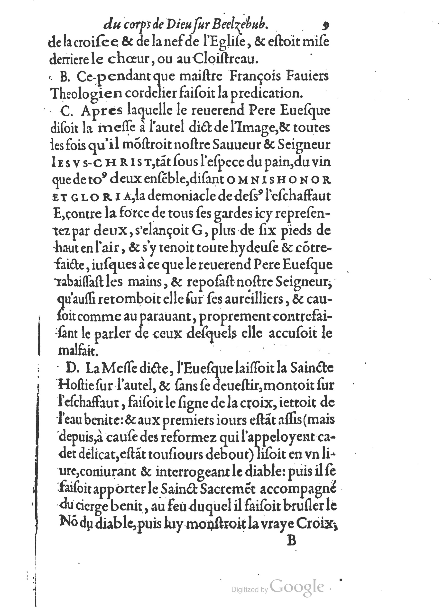 1578 - Nicolas Chesneau - Trésor et entière histoire de la triomphante victoire du corps de Dieu sur l’esprit malin - British Library 1578 - Nicolas Chesneau - Trésor et entière histoire de la triomphante victoire du corps de Dieu sur l’esprit malin - British Library
