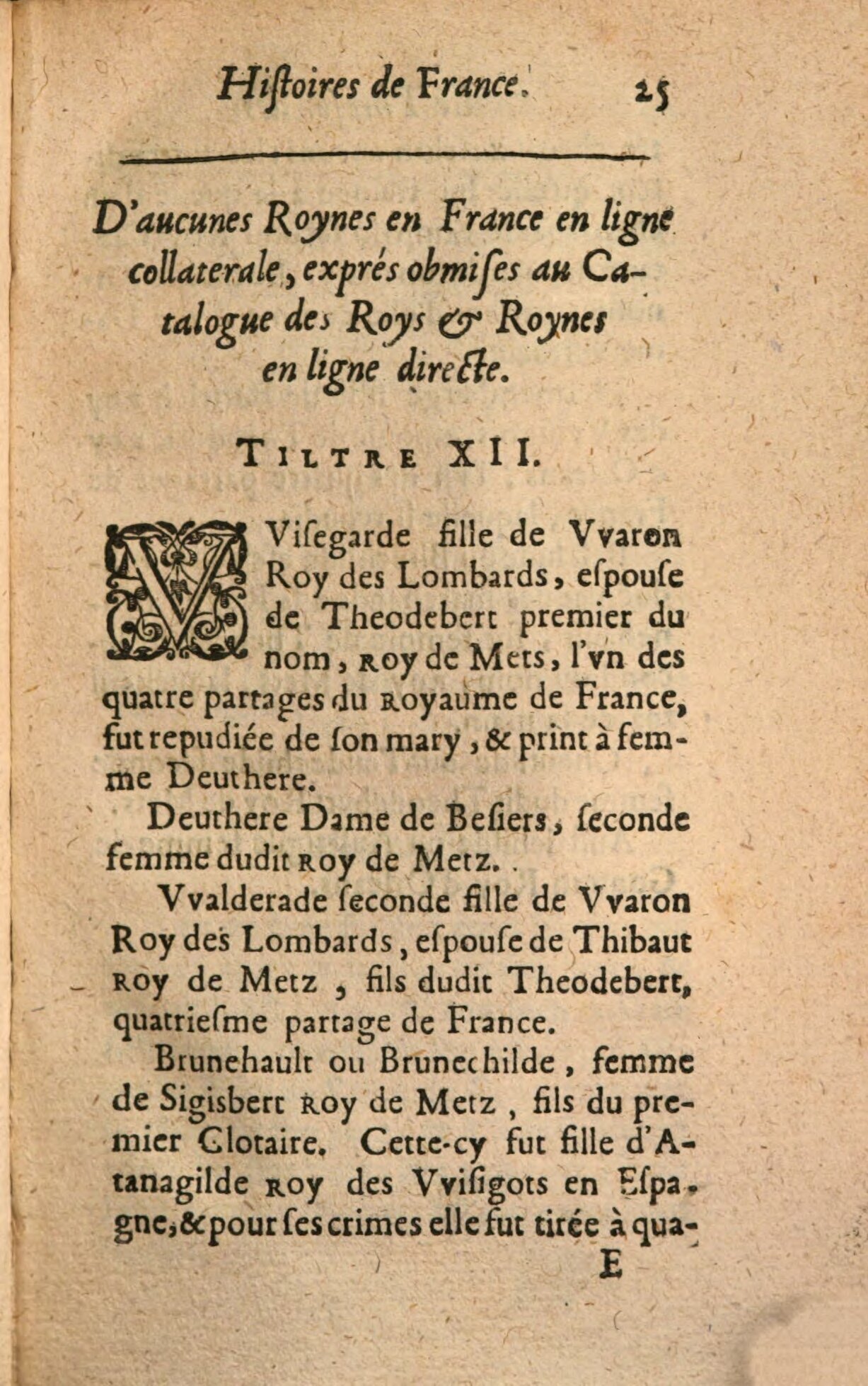 1639 - Jean Corrozet - Trésor des histoires de France - BSB Munich