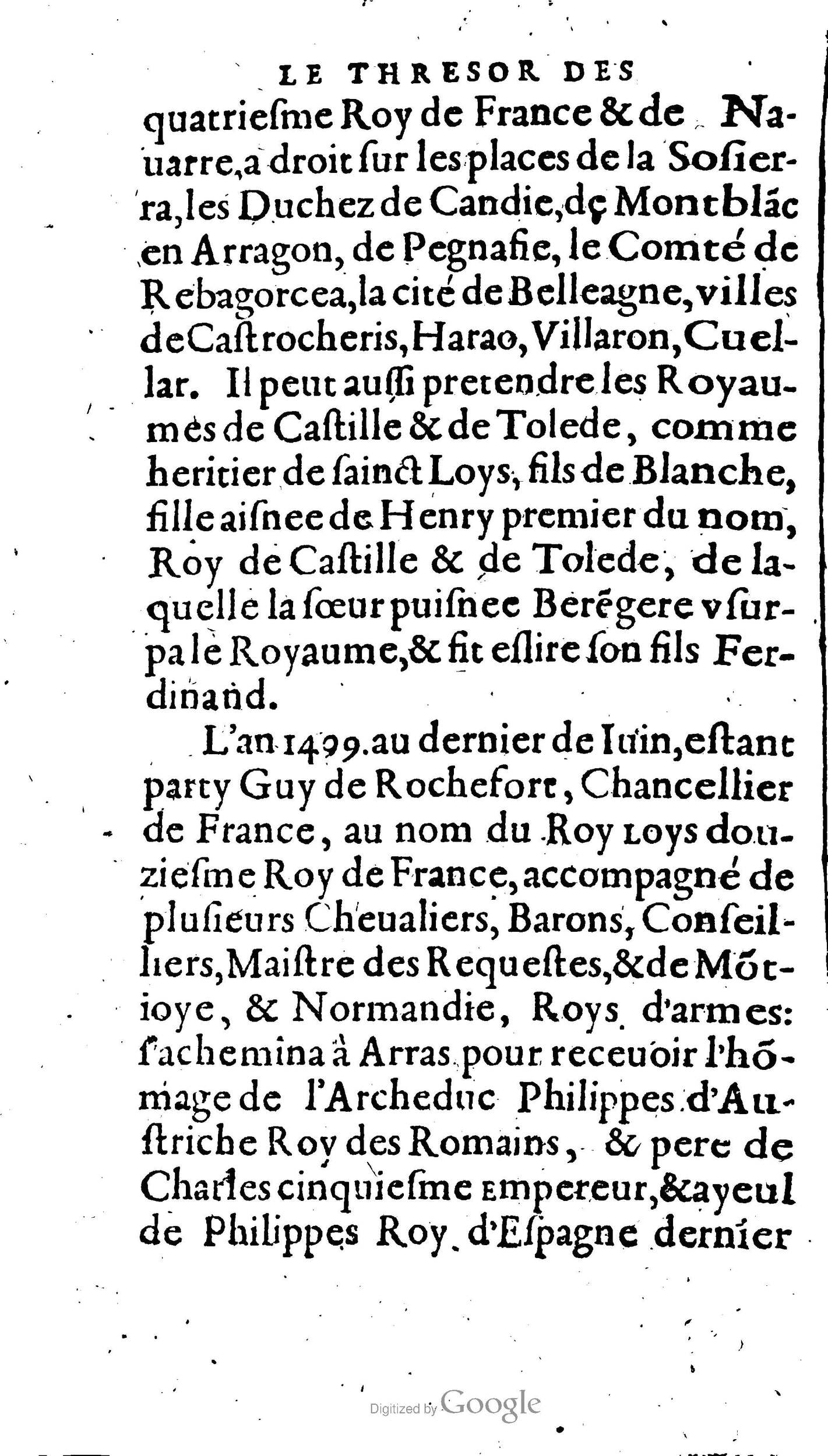 1604 - Galiot Corrozet - Trésor des histoires de France - BnF Arsenal