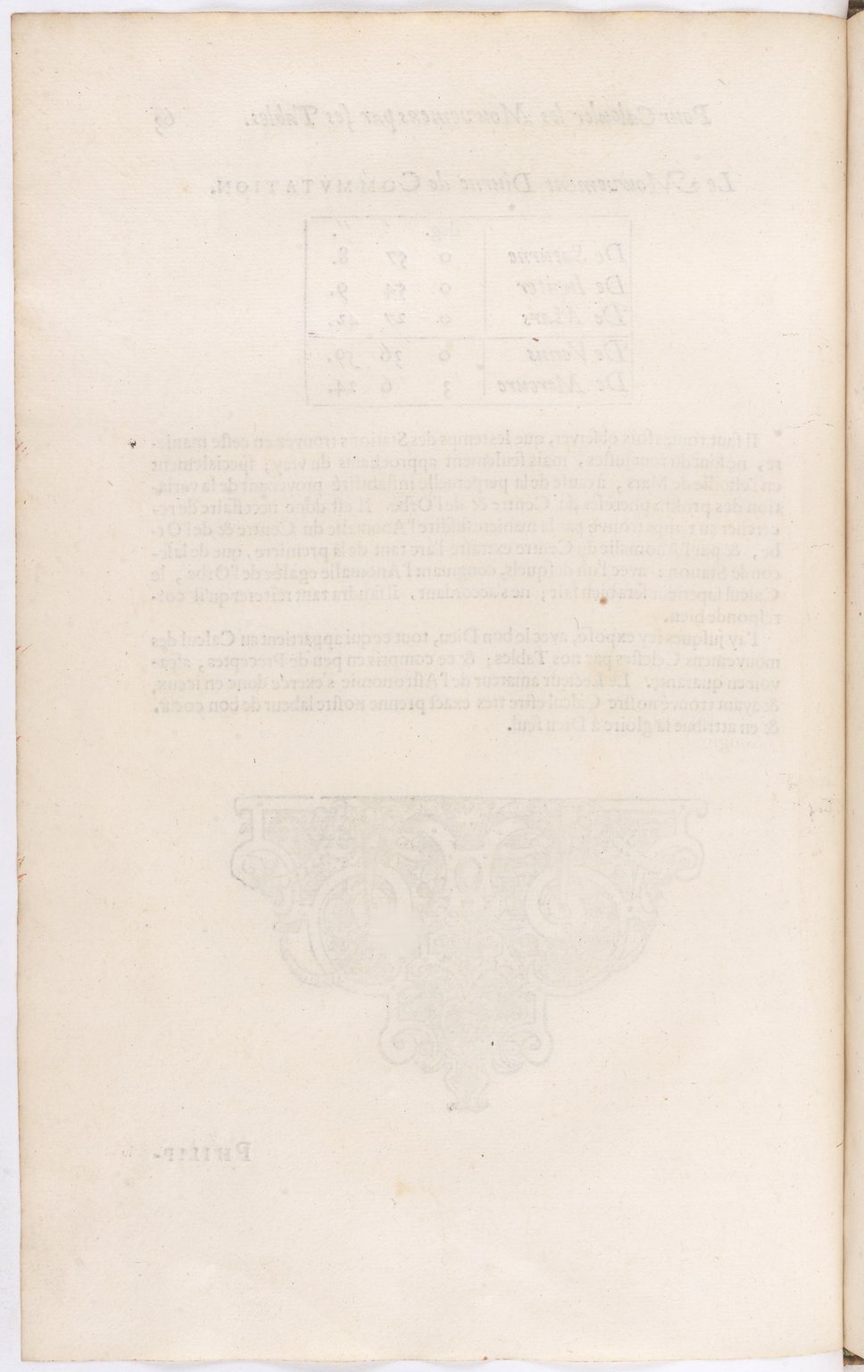 1634 - Zacharie Roman - Les Tables perpétuelles - BnF Arsenal