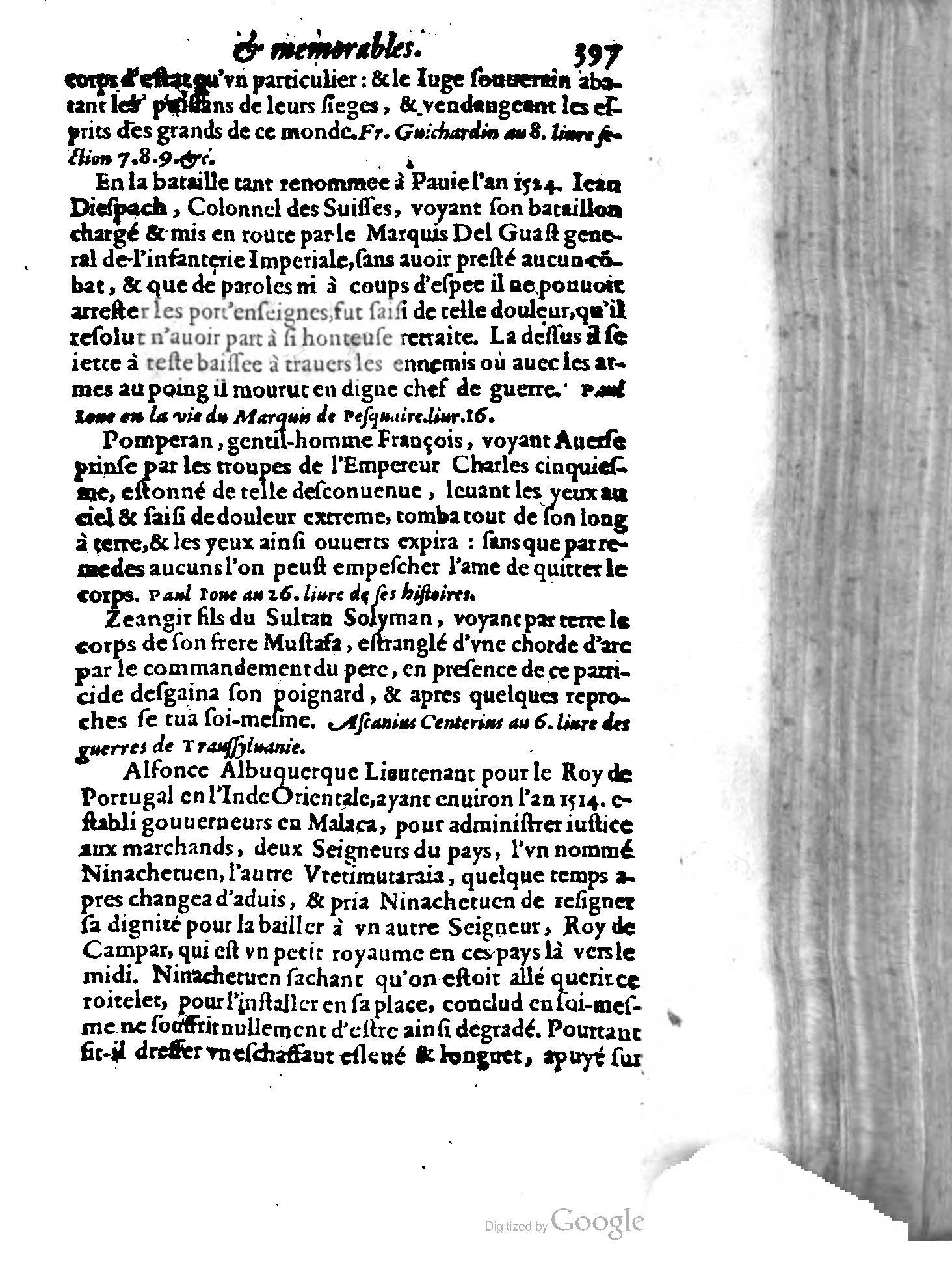 1620 - Samuel Crespin - Trésor d’histoires admirables et mémorables - BCU Lausanne