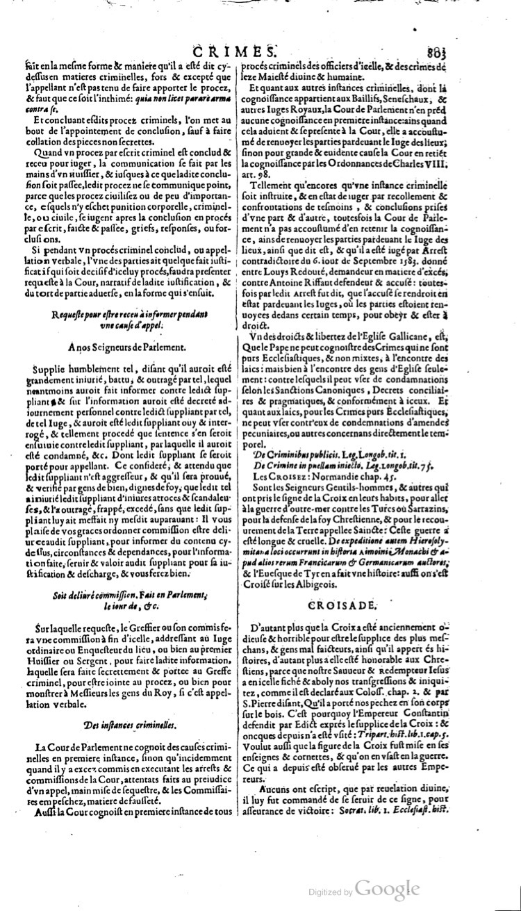 1629 - Veuve Nicolas Buon - Trésor du droit français (21754 T. 1) - BM Lyon