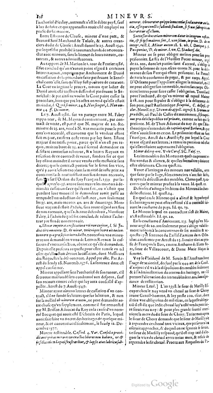 1629 - Veuve Nicolas Buon - Trésor du droit français (29620 T. 2) - BM Lyon
